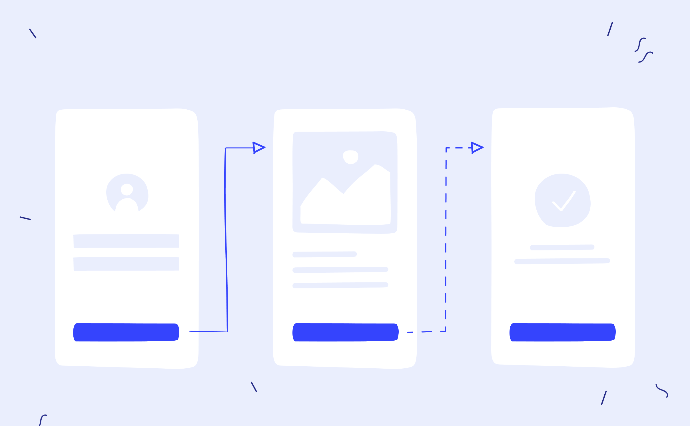 User flow for mobile app