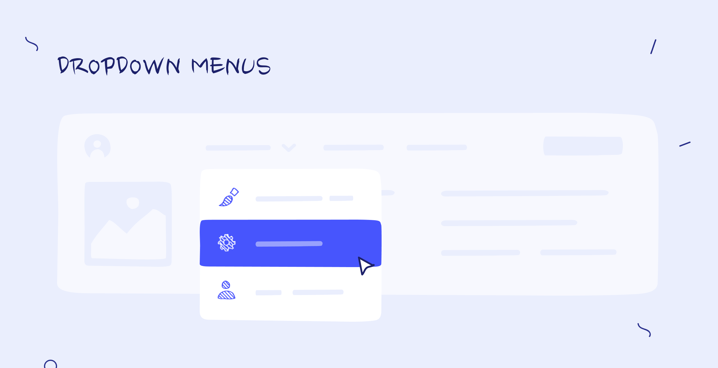 Dropdown menus 