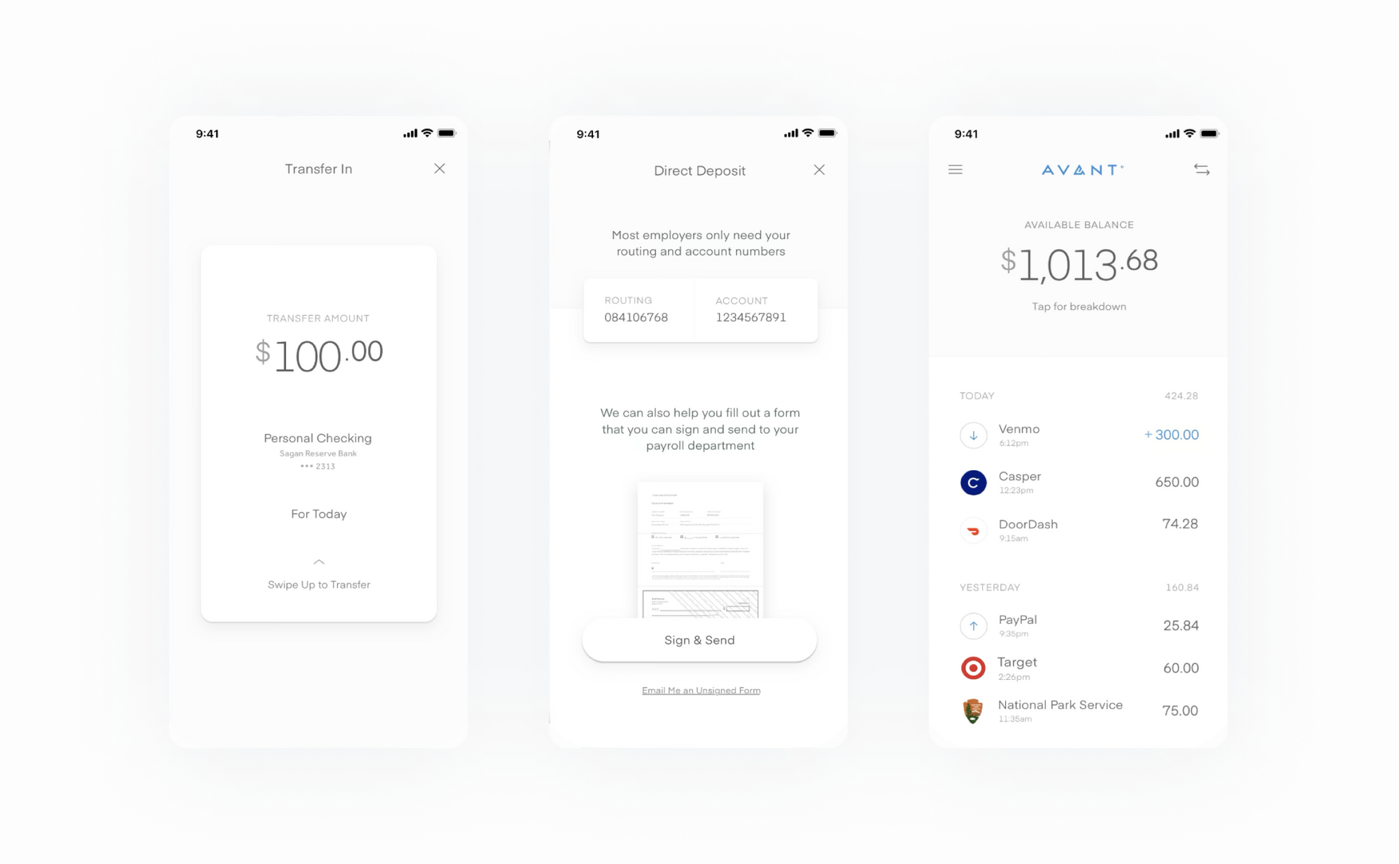 Lending Fintech app Avant