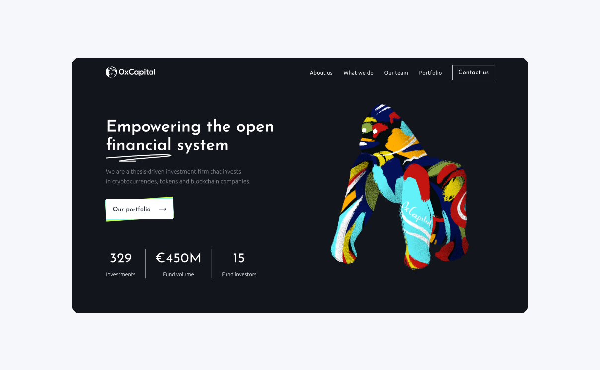Fintech website design by Merge Development
