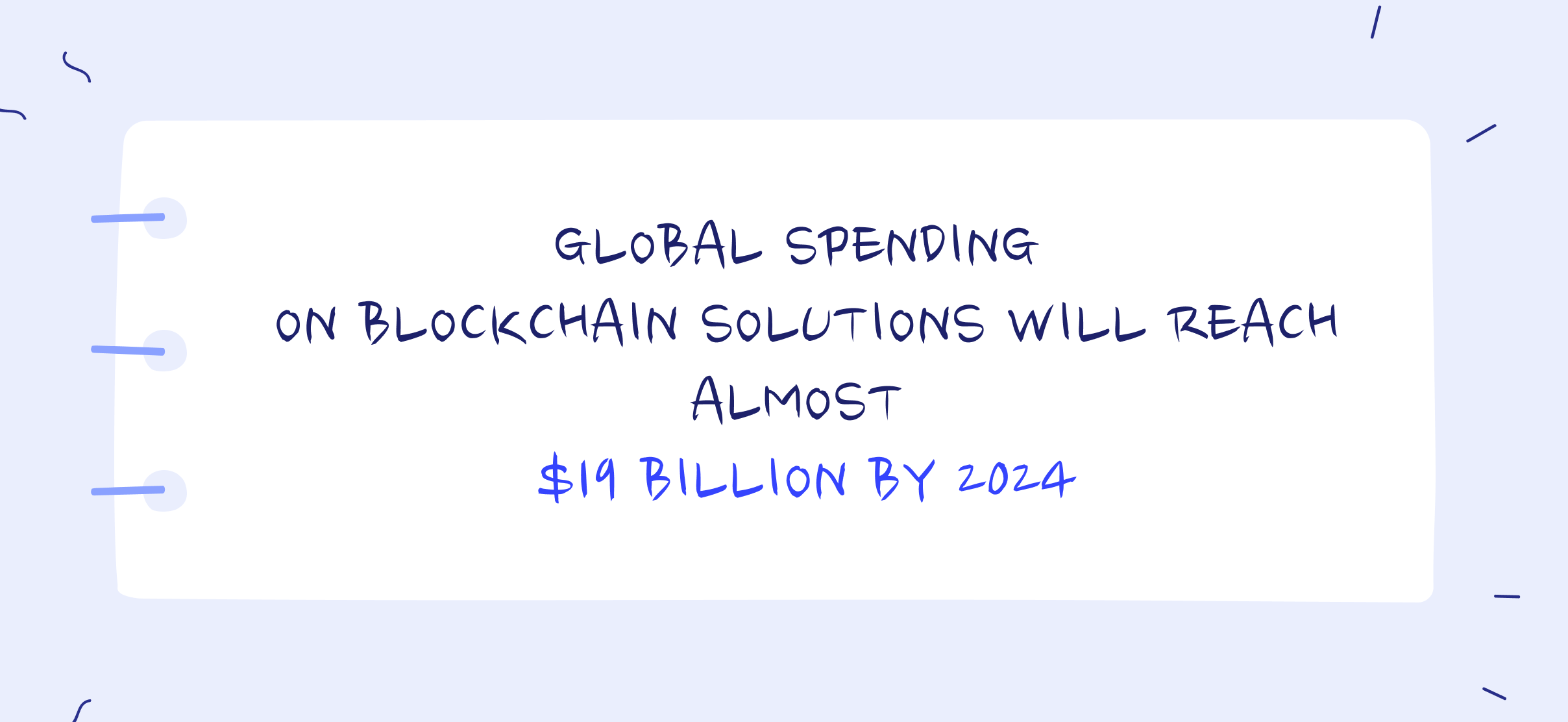 Spending on blockchain solutions