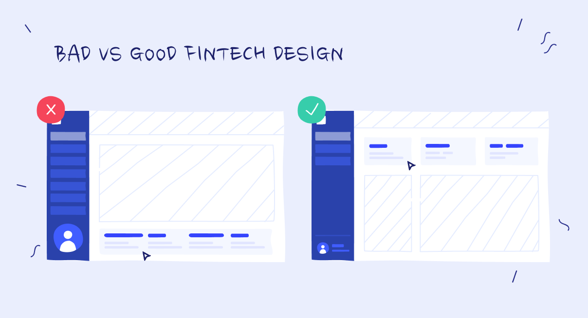 bad vs good fintech design