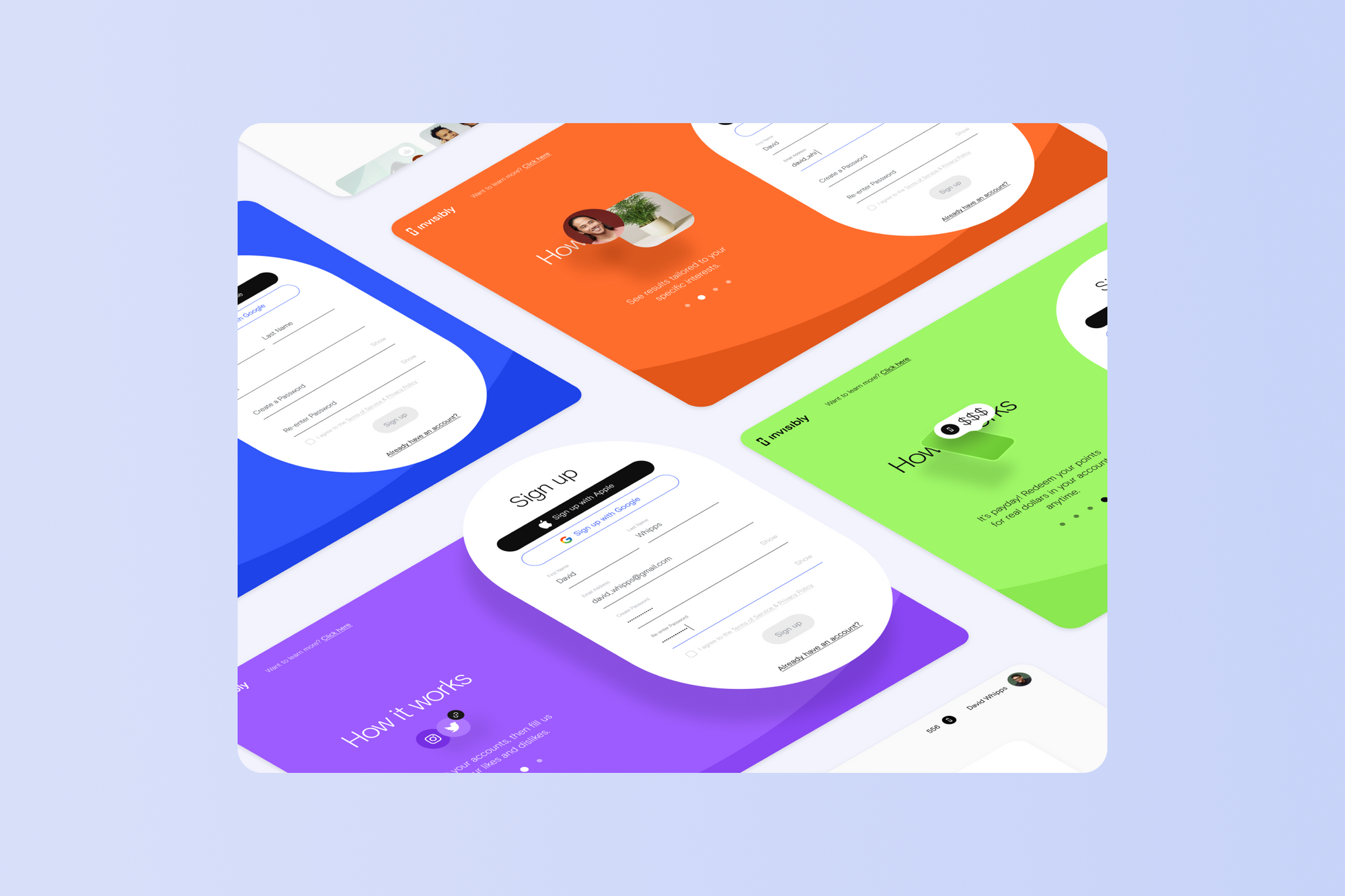 Invisibly user interface by Merge Development