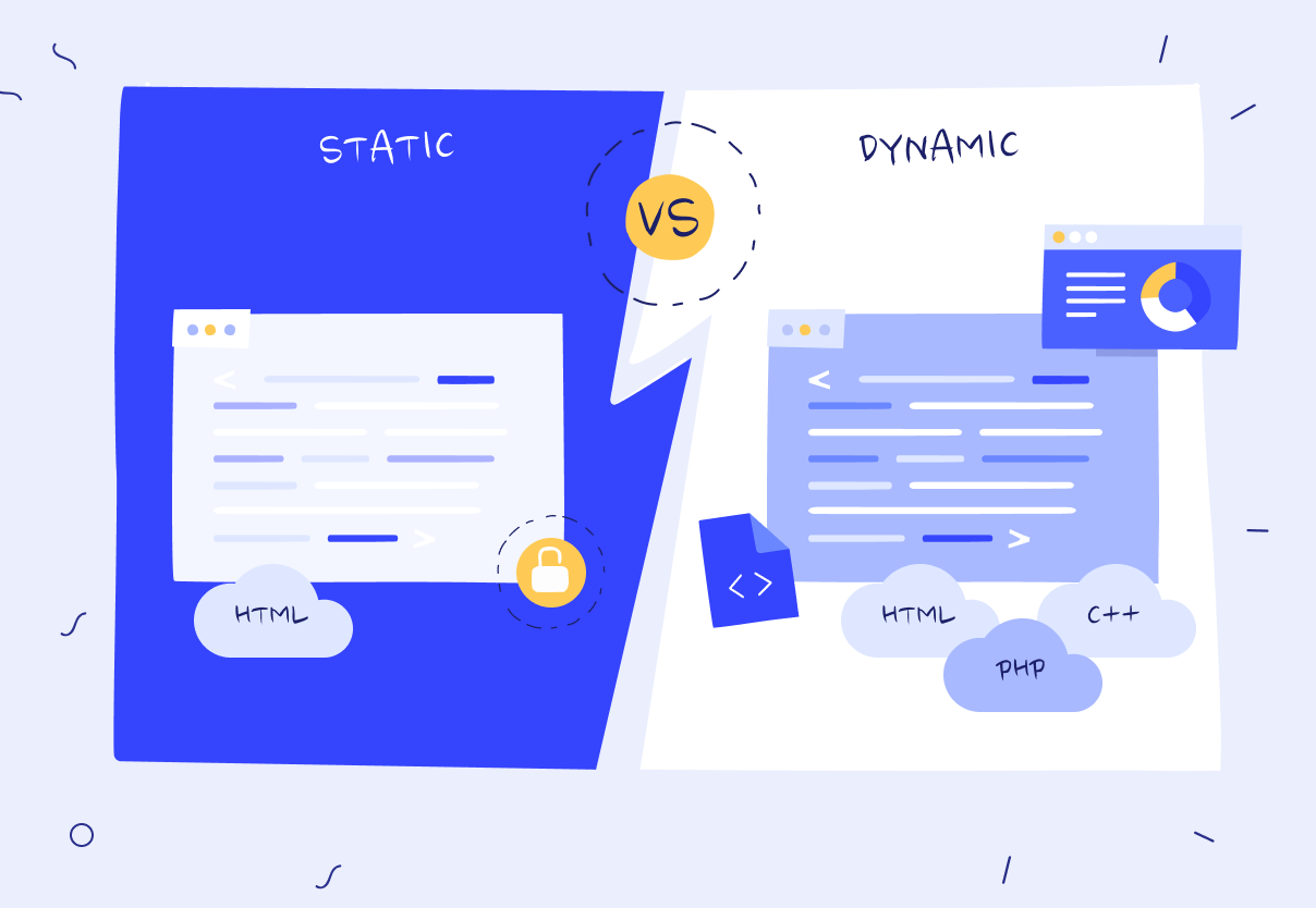 Static vs dynamic web page