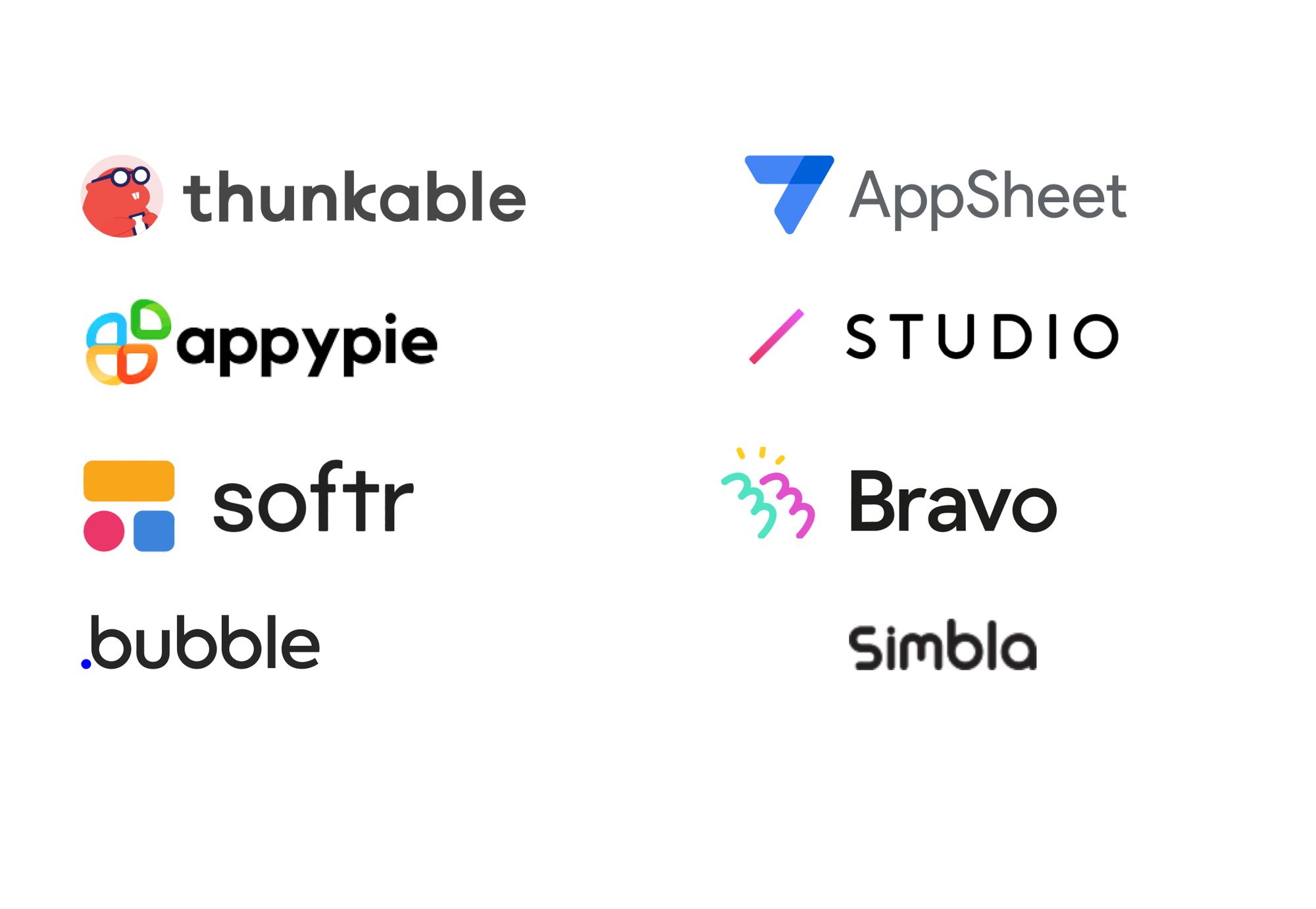 No-code SaaS tools list