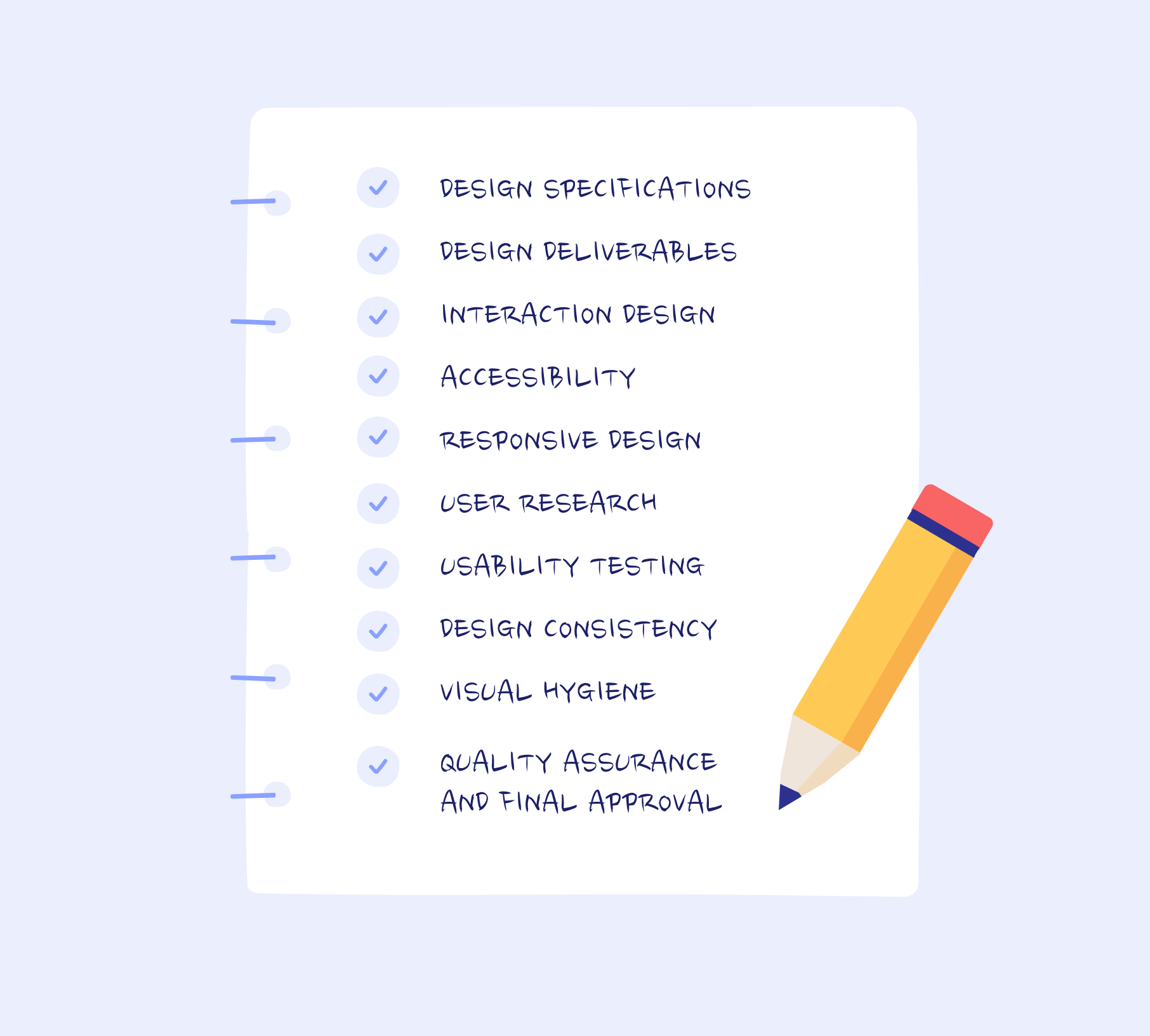 Design hand-off checklist