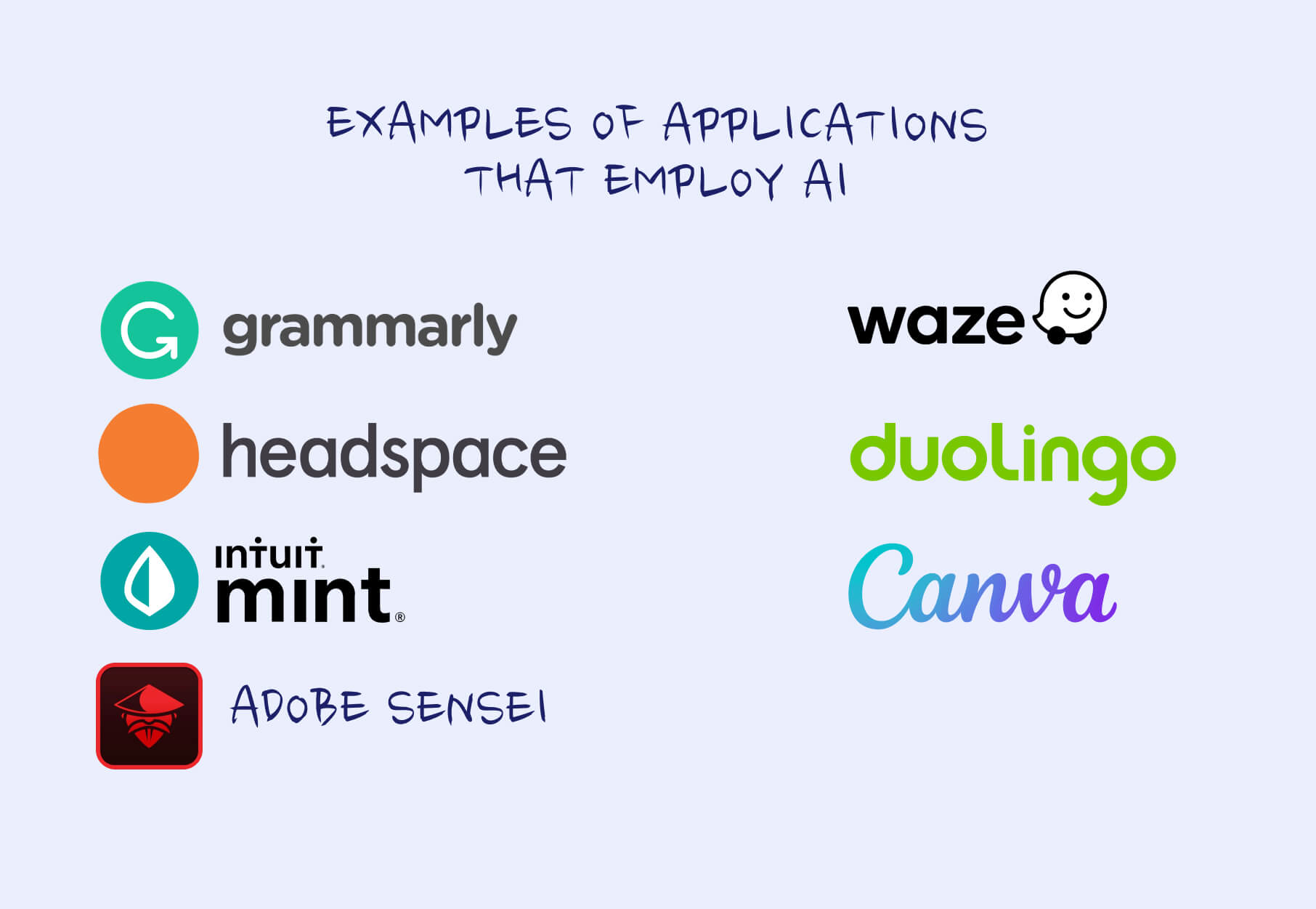 Mobile and web applications that employ AI 