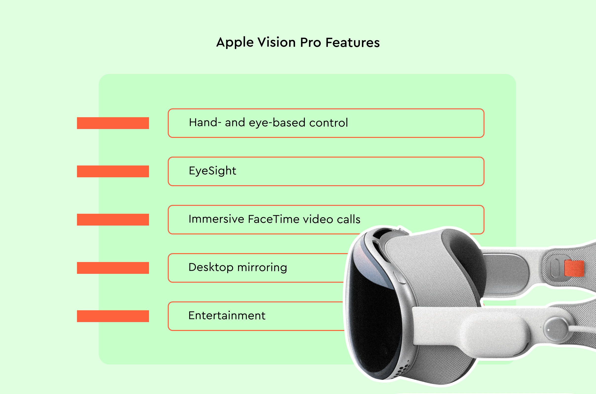 Apple Vision Pro features