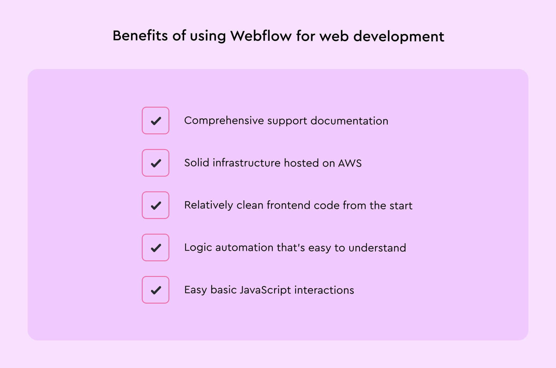 Benefits of using Webflow for web development