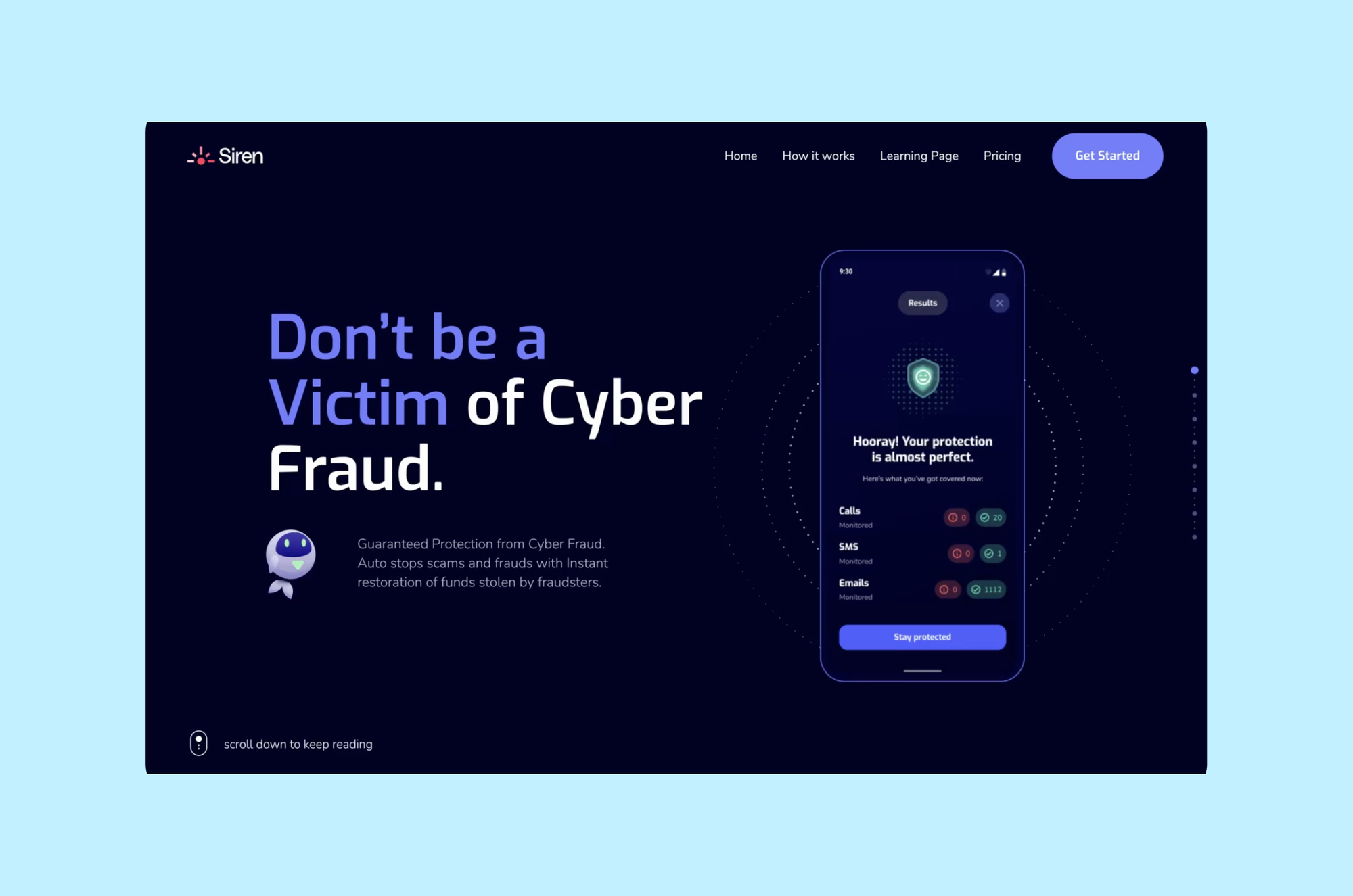 Siren's website design by Merge