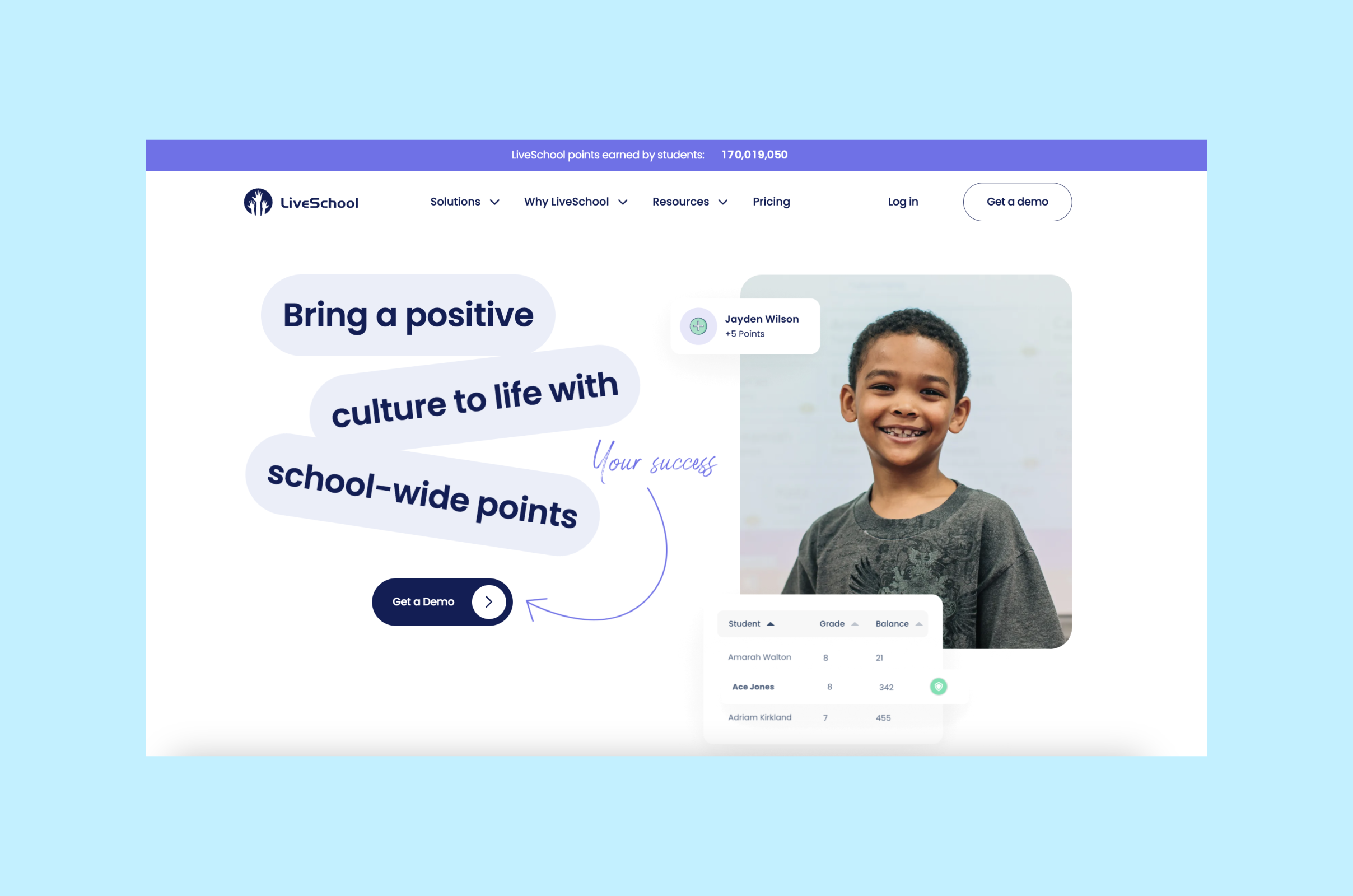 Liveschool's interactive website design by Merge