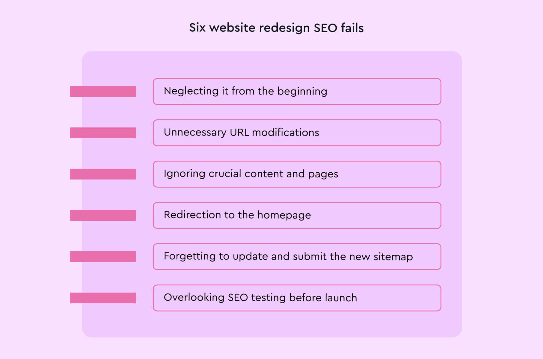 Top redesign website SEO fails