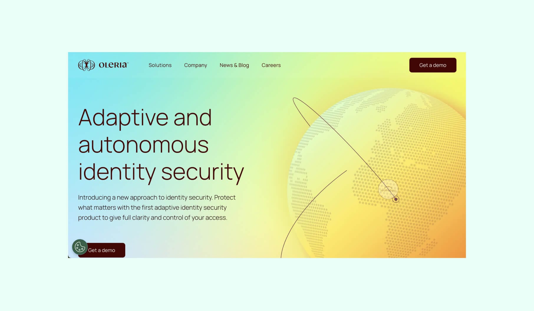 Oleria website design