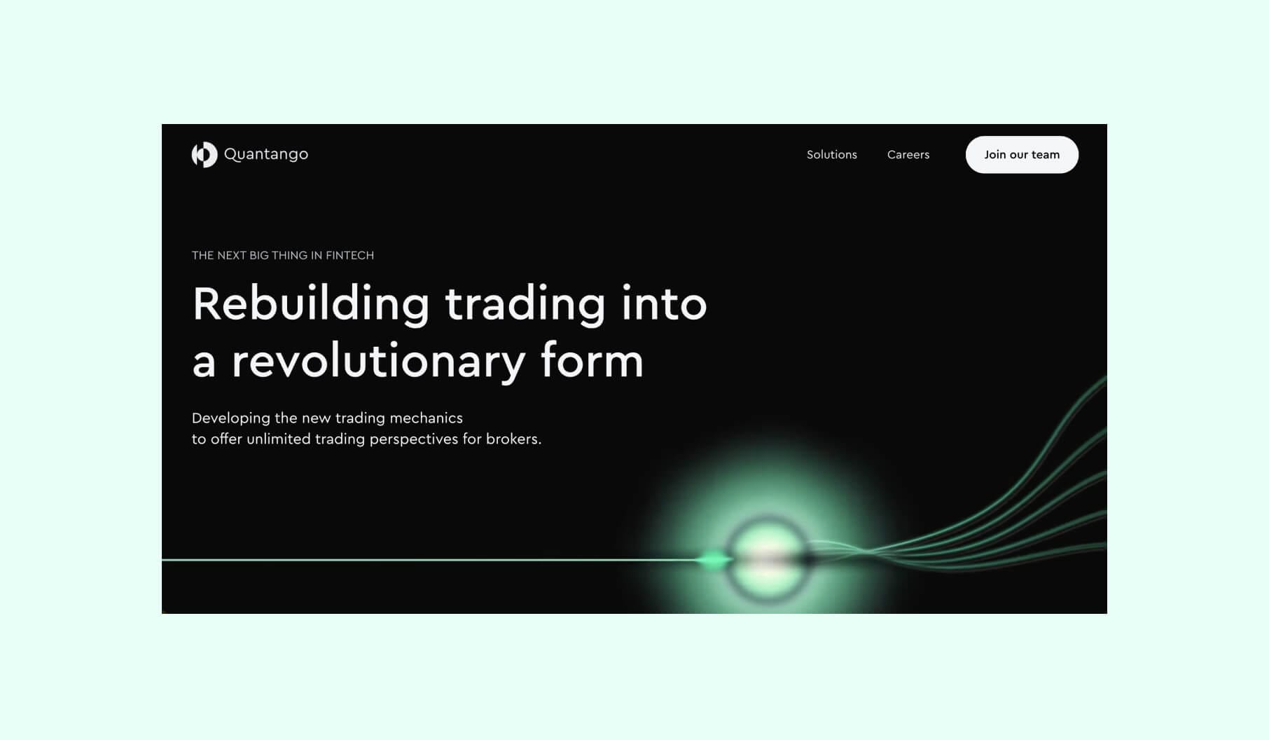 Quantango website design