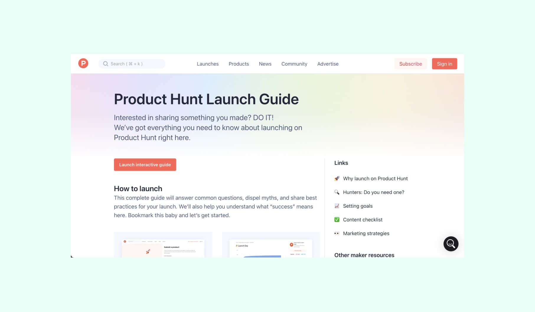 Best Next.js websites: Product Hunt