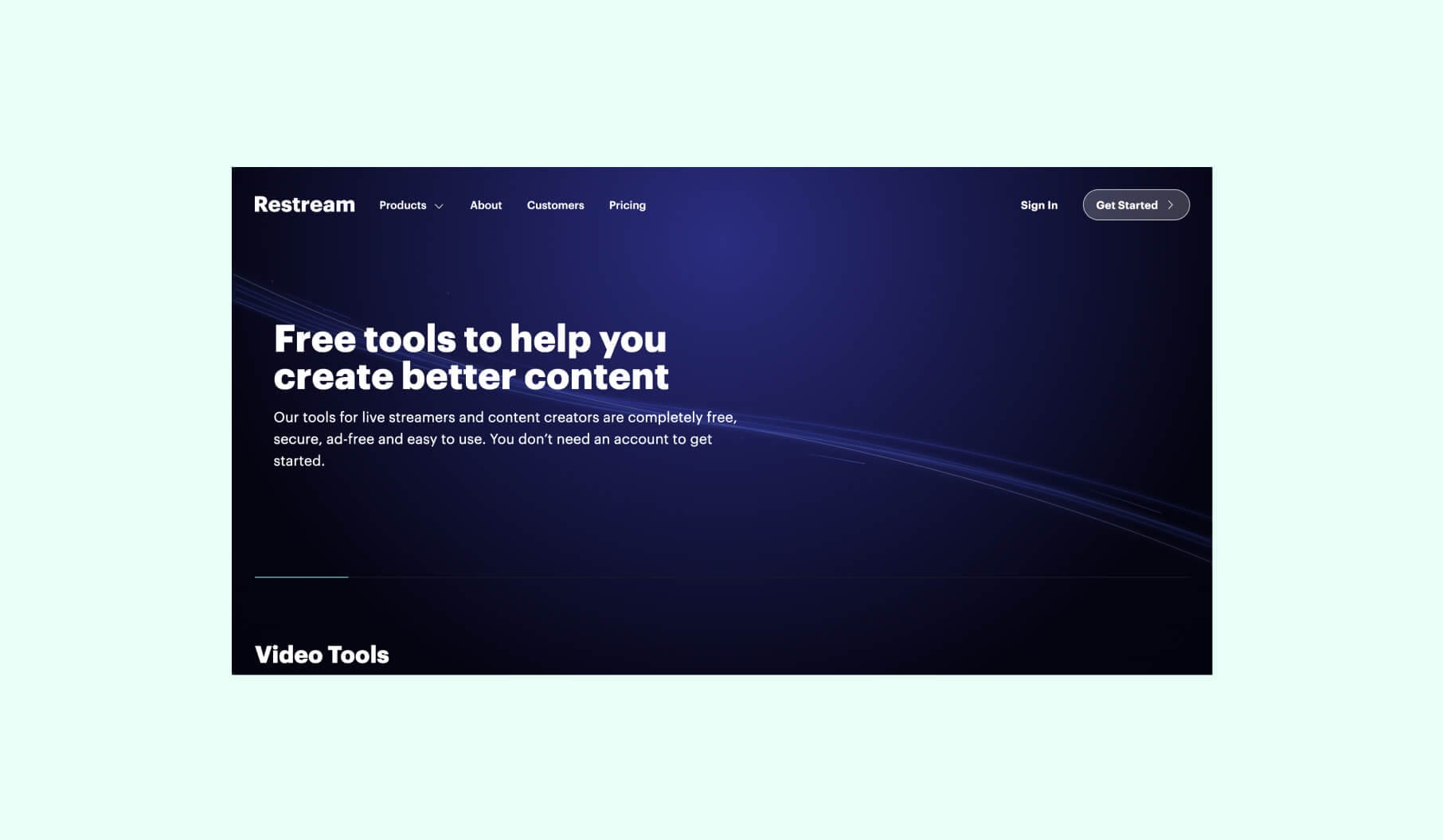 Best Next.js websites: Restream