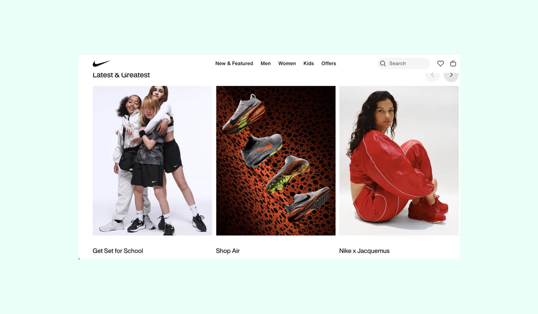 Best Next.js websites: Nike