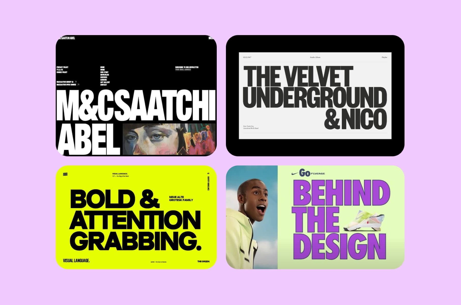 Web design trends 2025: Quirky and bold fonts