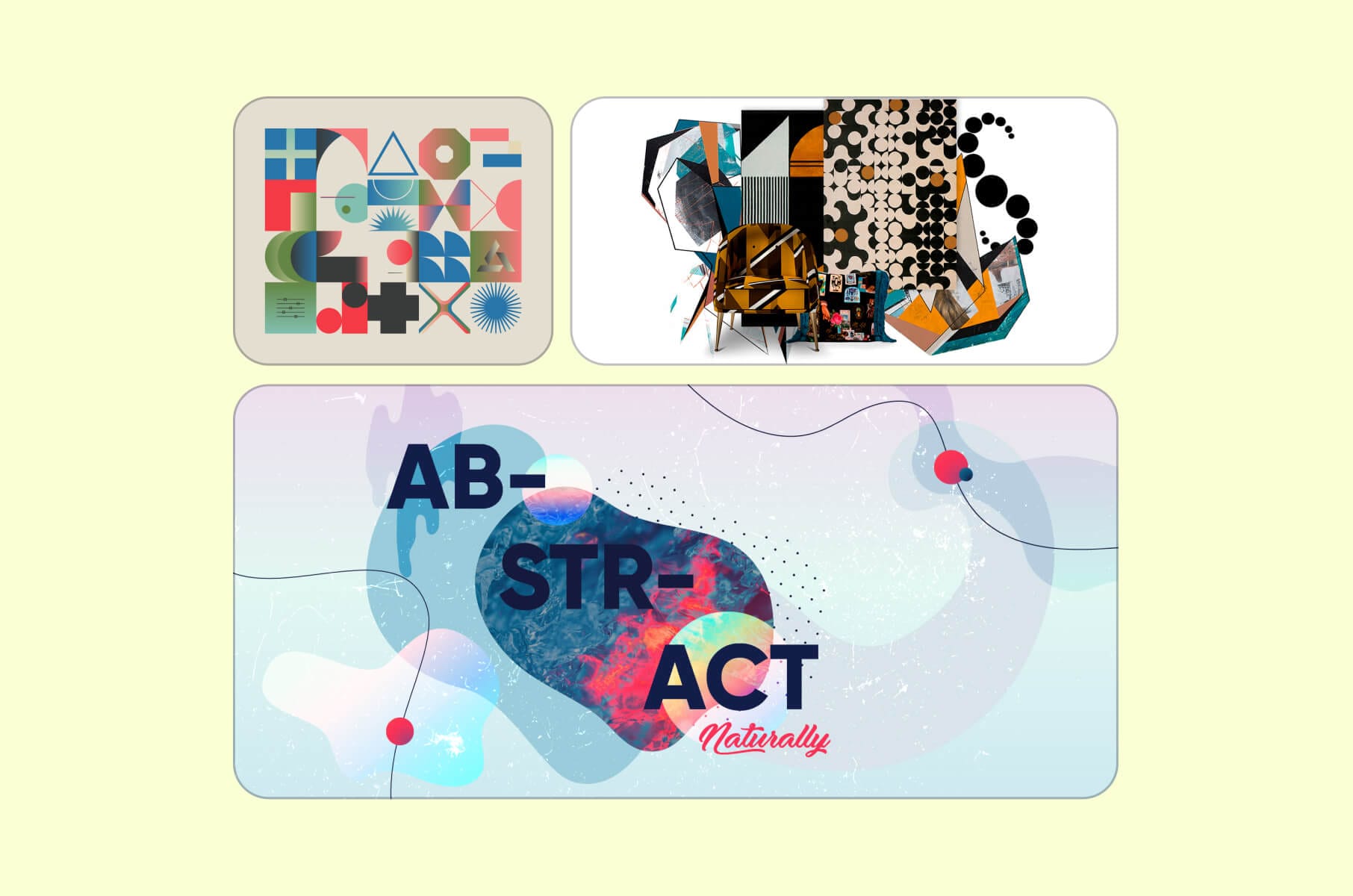 Graphic design trend 2025: Abstraction and asymmetry