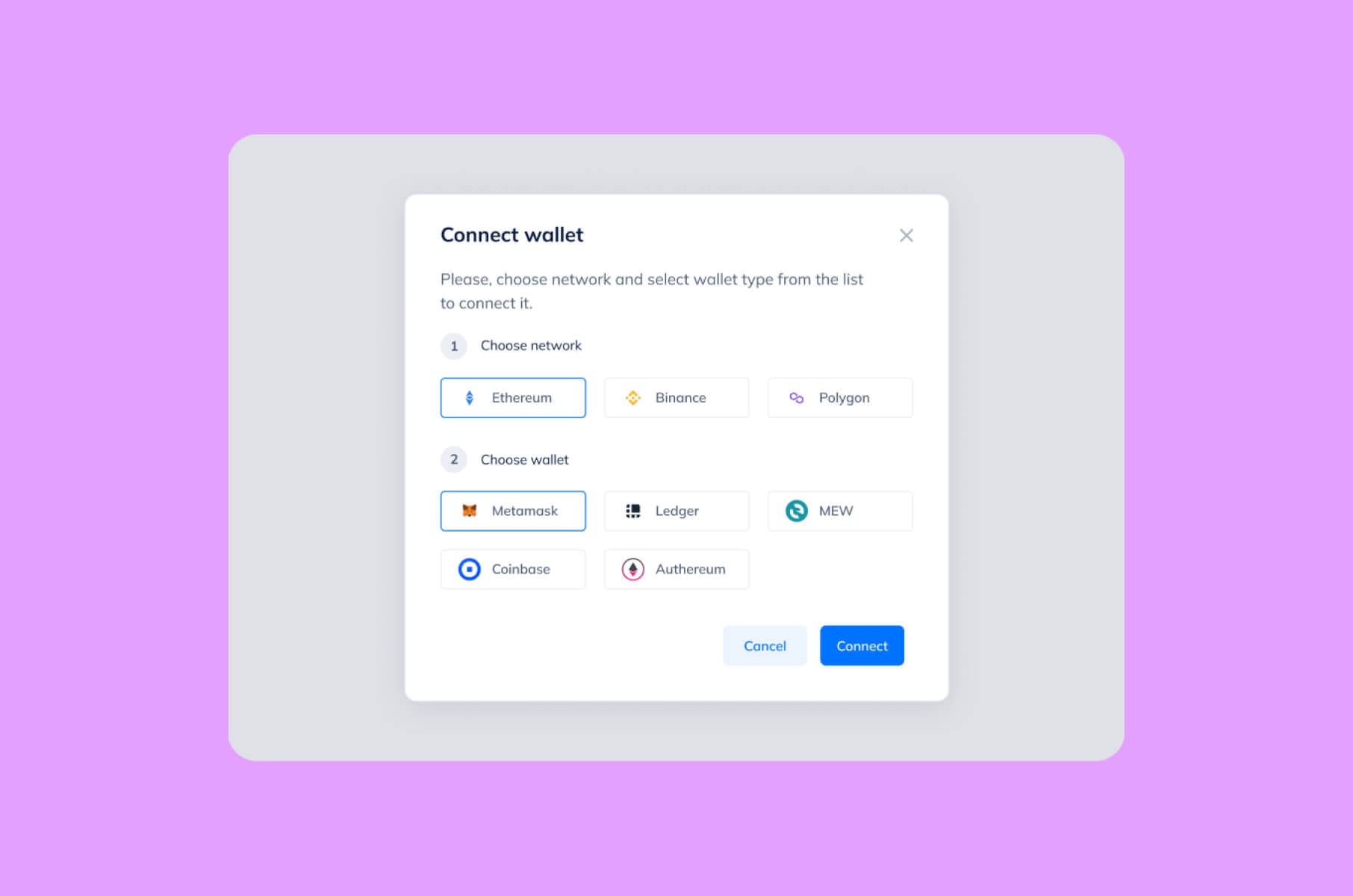 TokenPlace Web3 design. Transactions