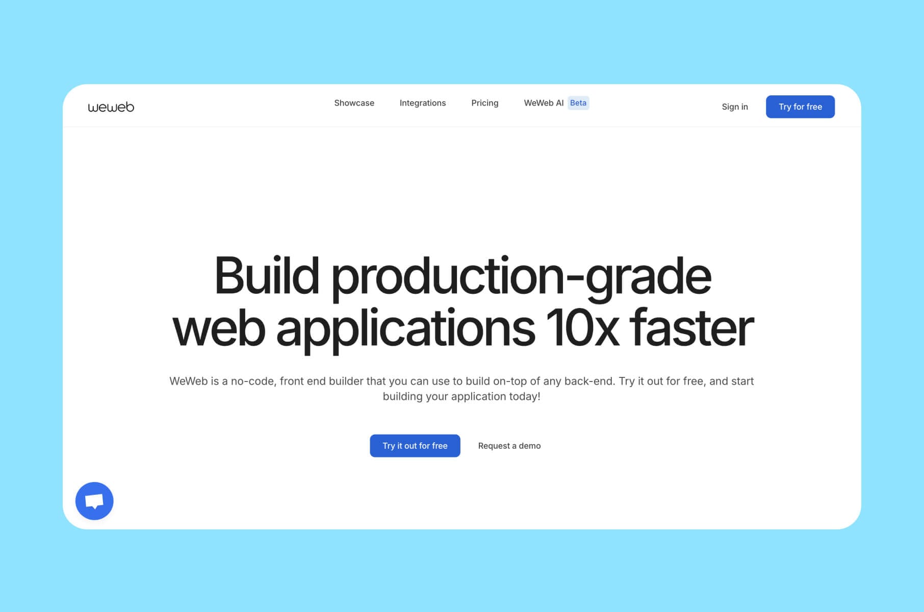WeWeb no code website builder