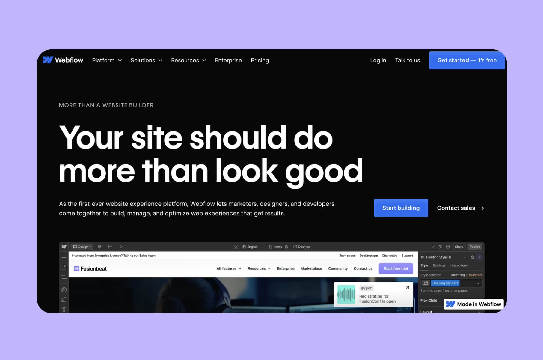 Webflow website builder overview