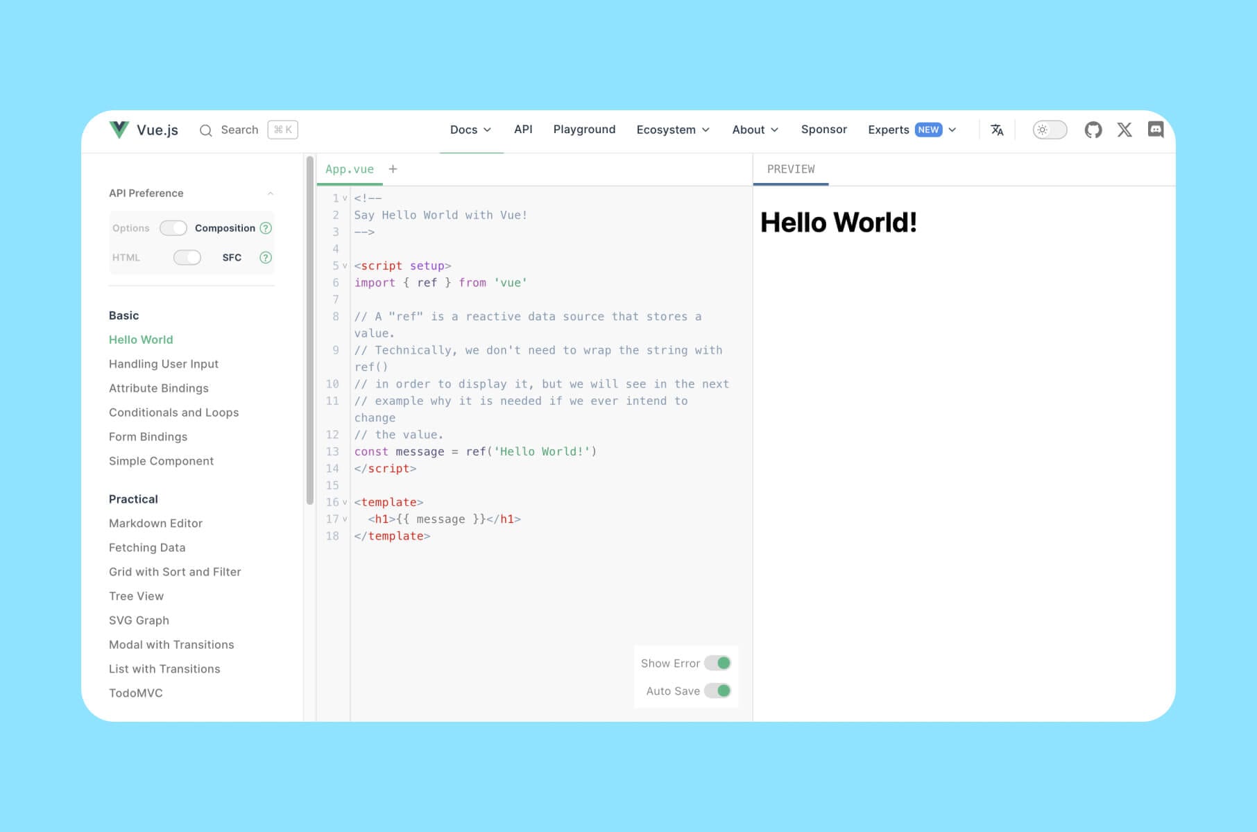 Vue front-end framework in 2025