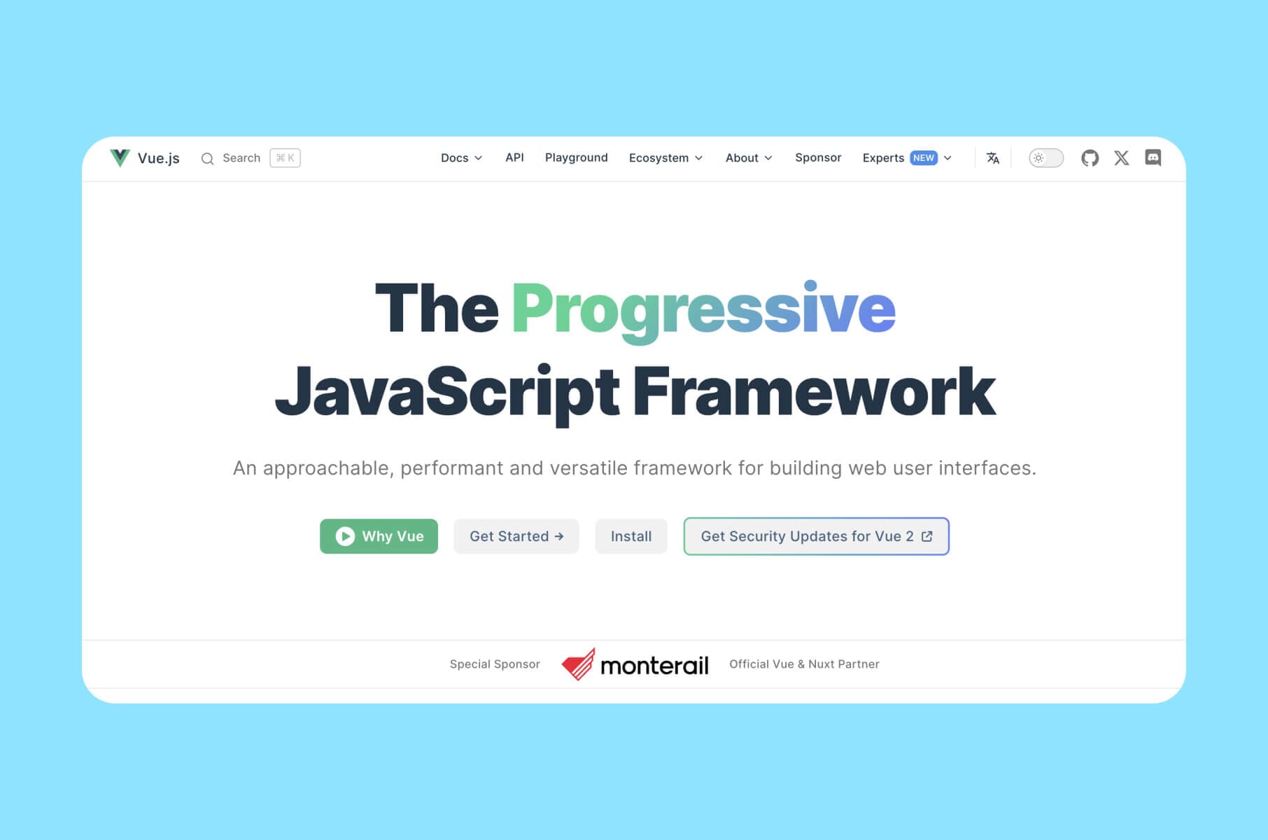 Vue front-end framework in 2025