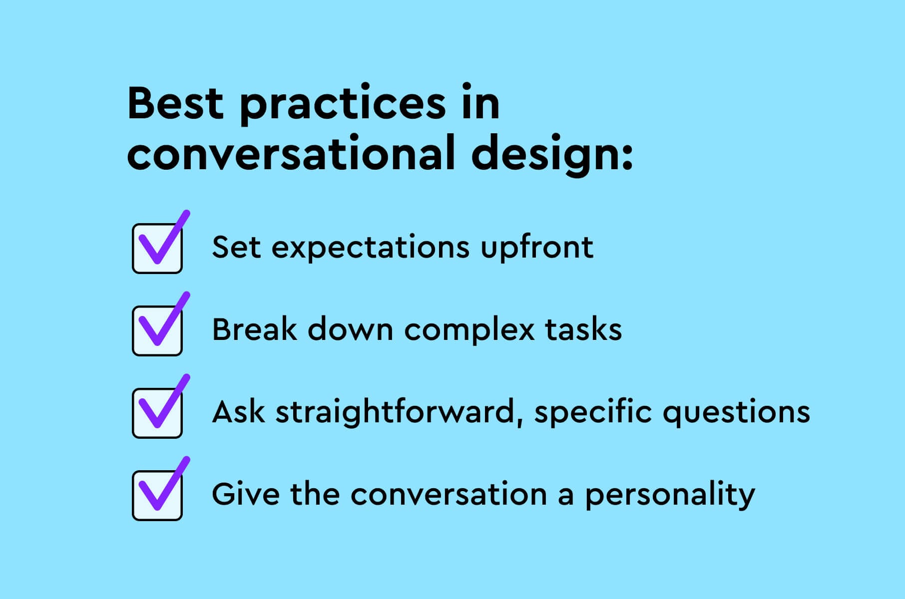 Best practices in conversational design
