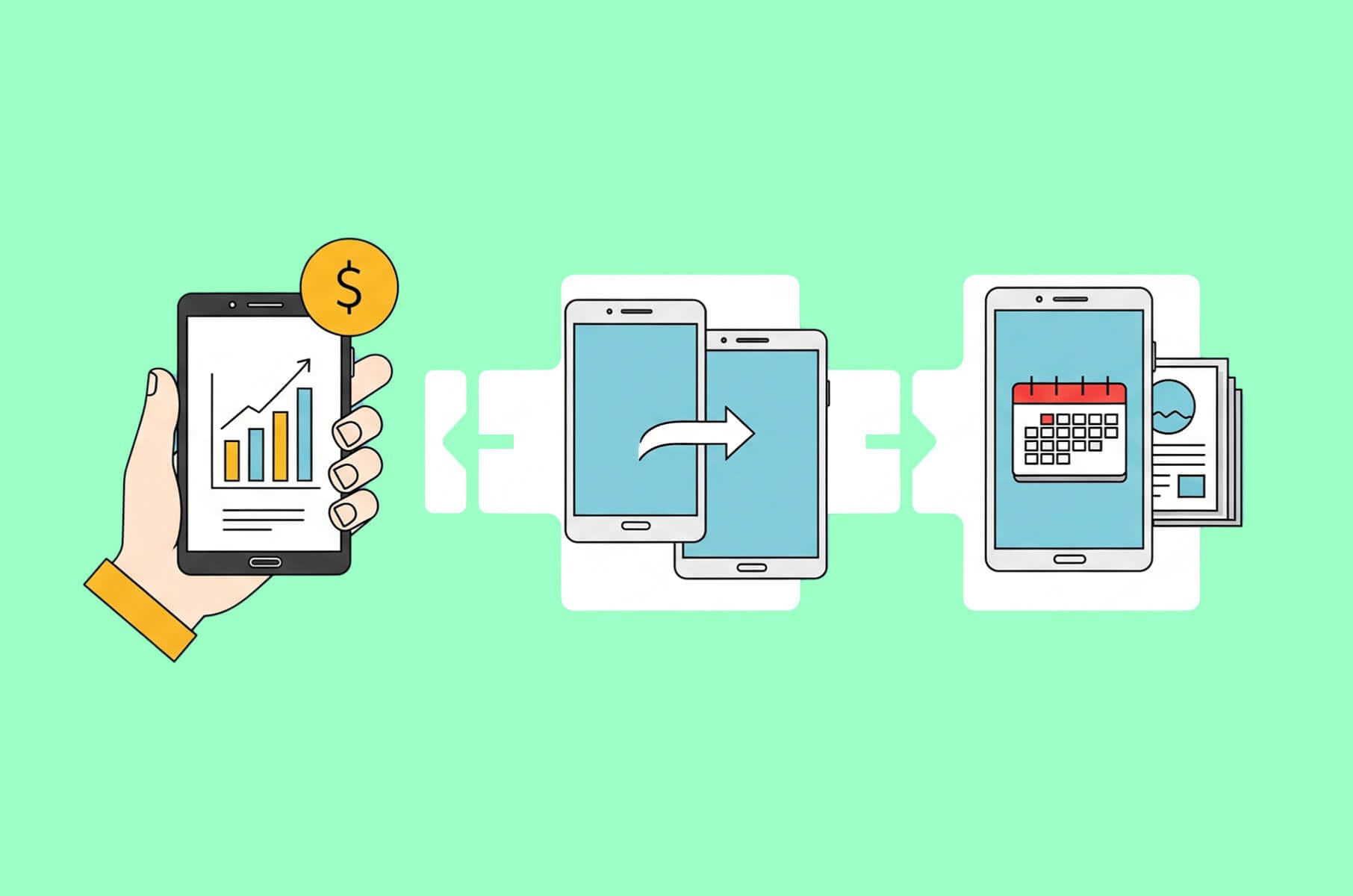 Finance tasks in banking app UX