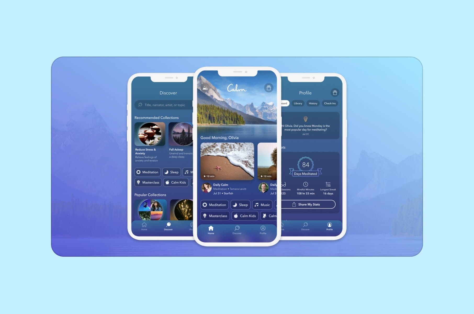 Best health app design: Calm
