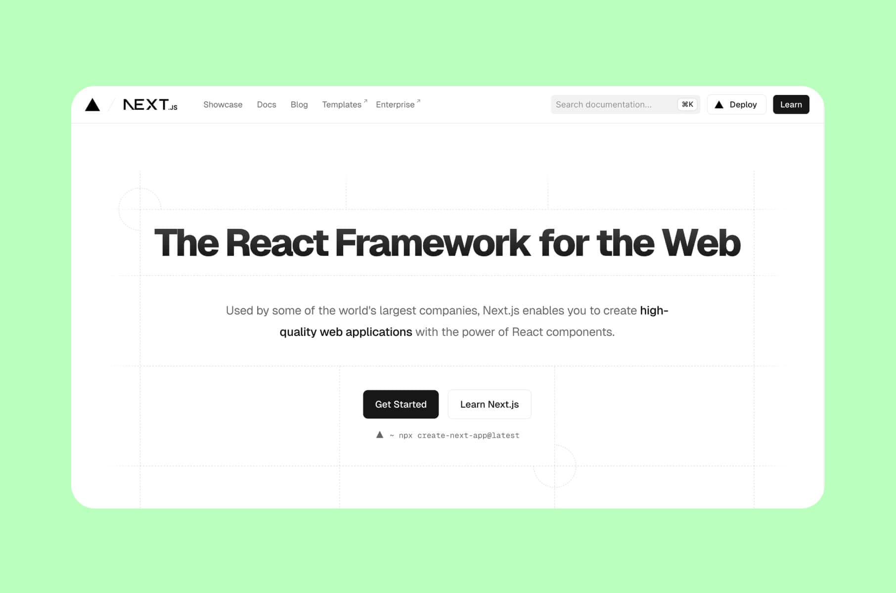 Next.js framework