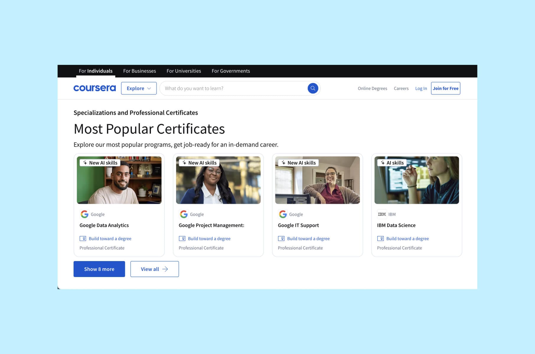 Best designed Edtech platforms: Coursera