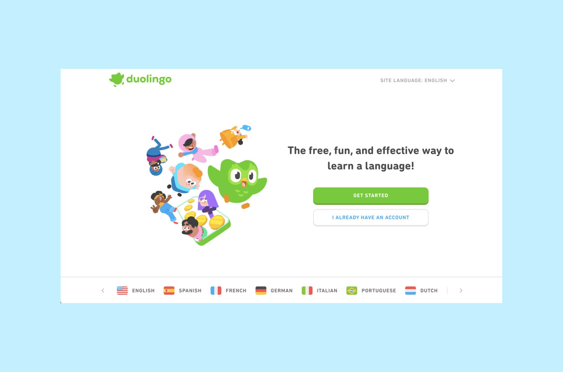 Best designed Edtech platforms: Duolingo