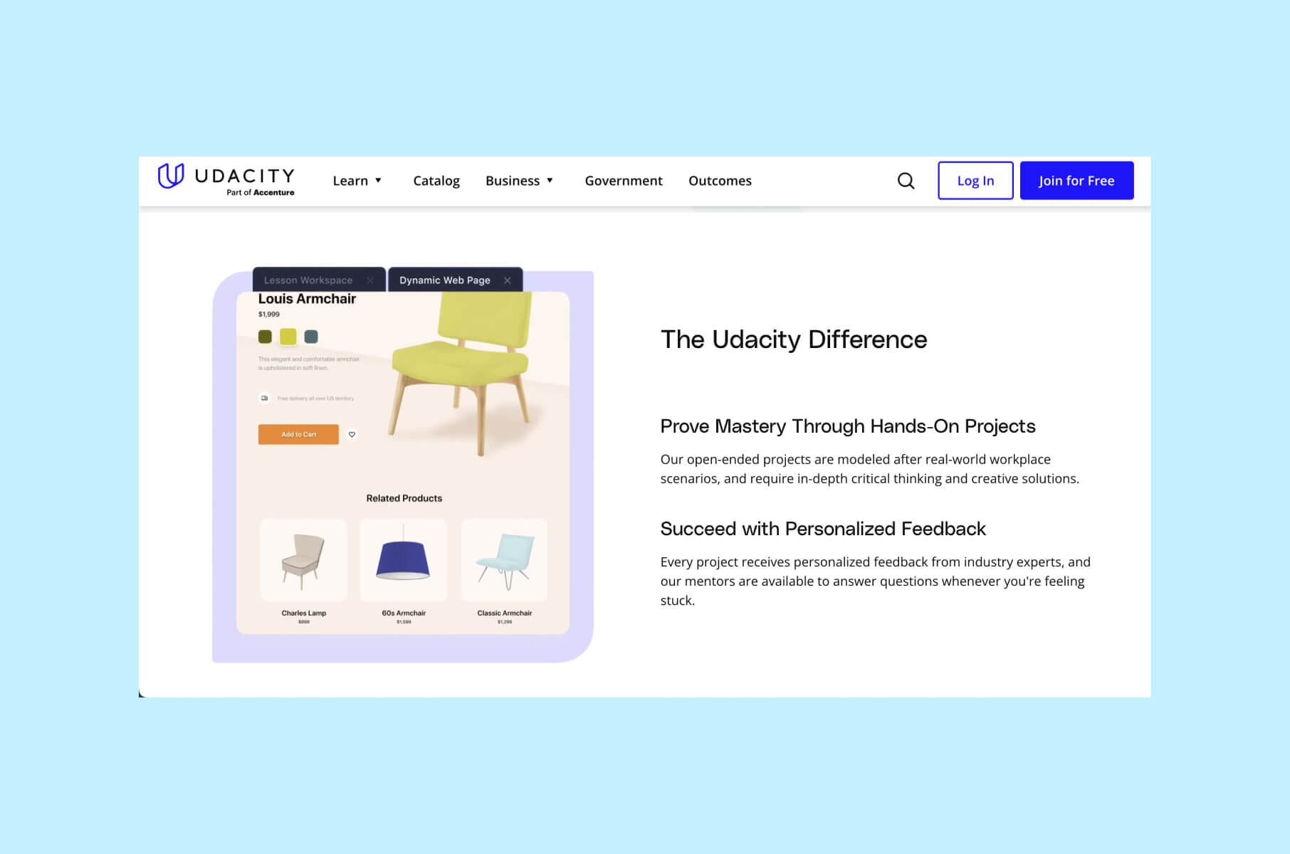 Best designed Edtech platforms: Udacity