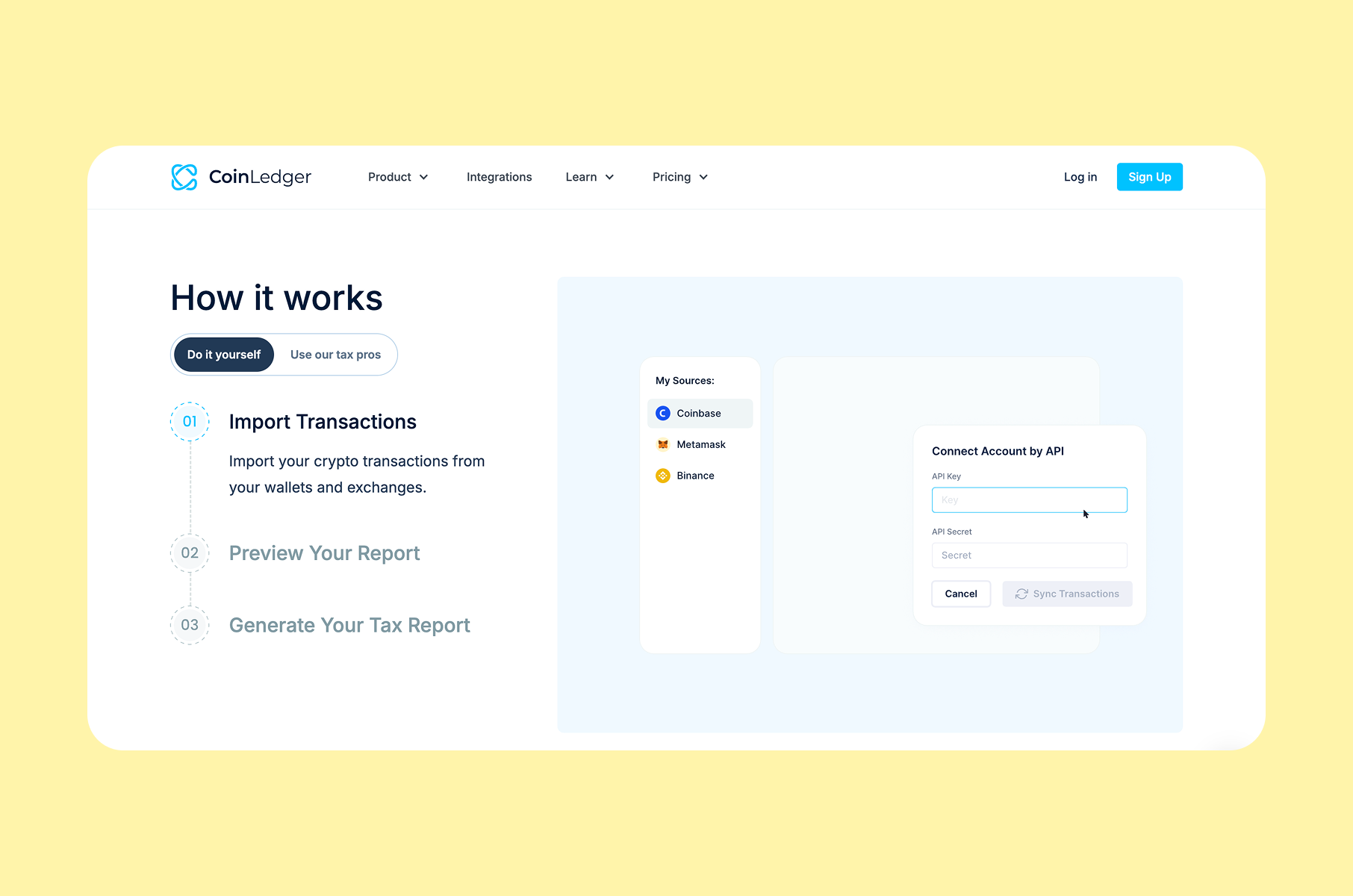 Best Web3 websites: Coinledger and product-led content