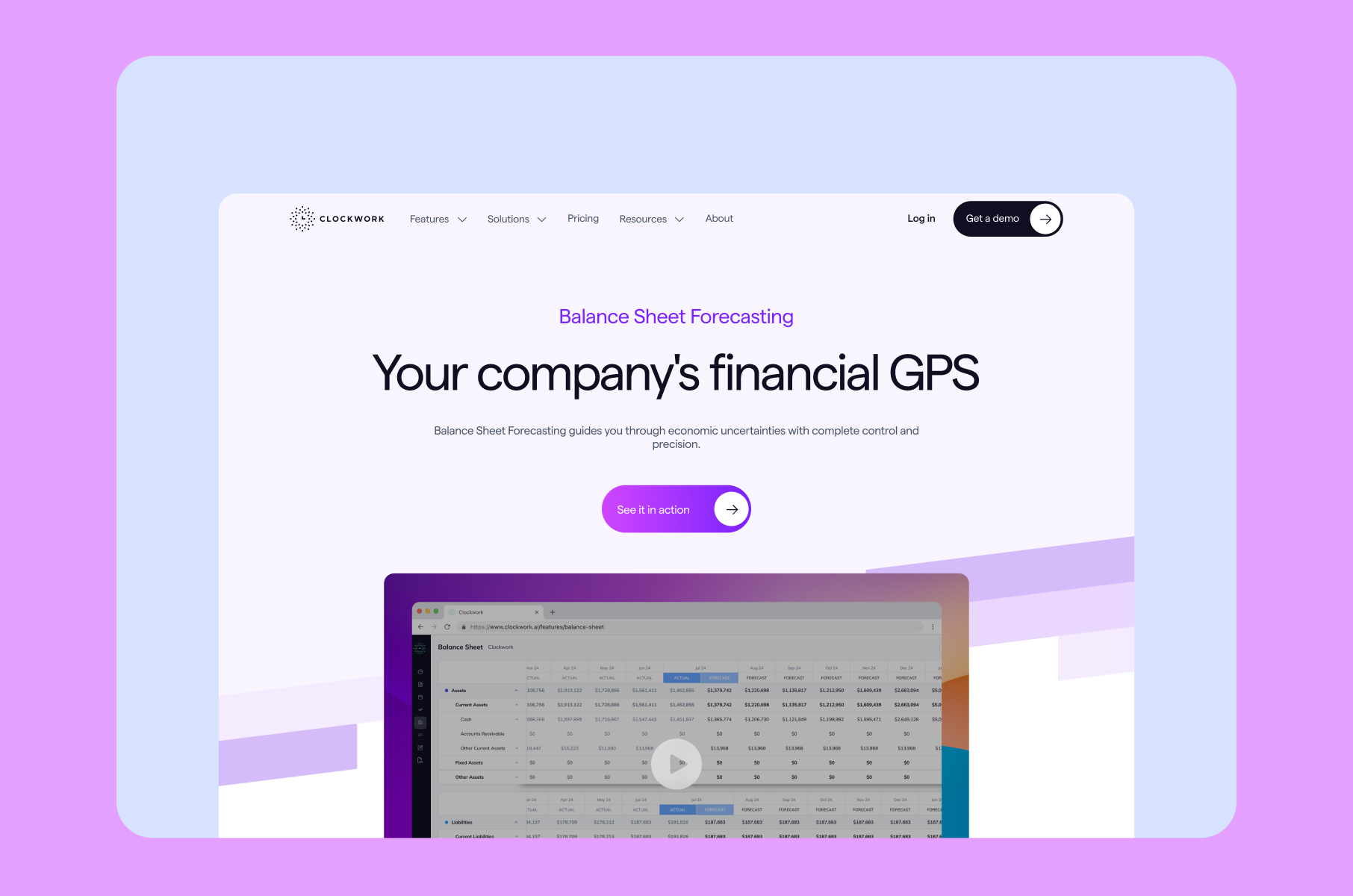 Clockwork website copy example