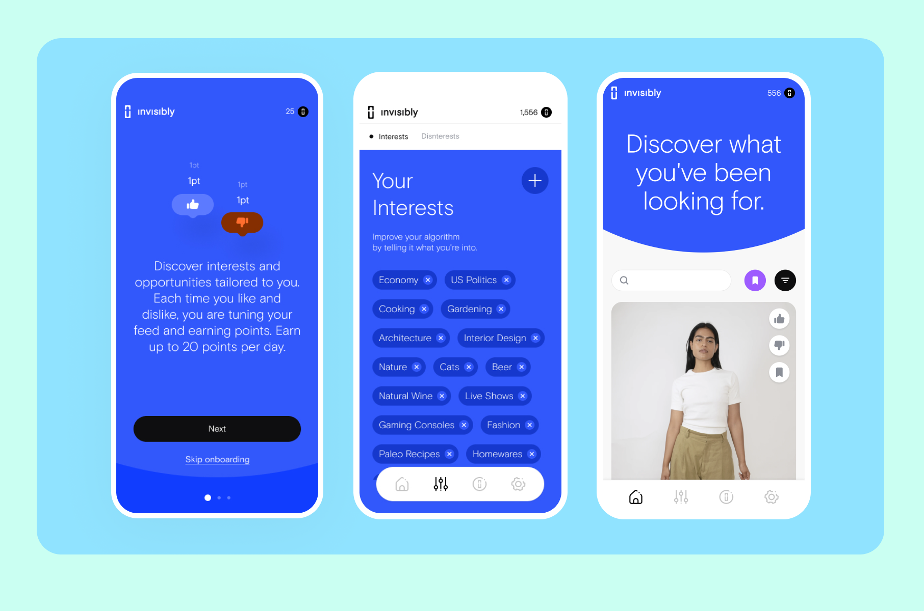 Invisibly: onboarding experience