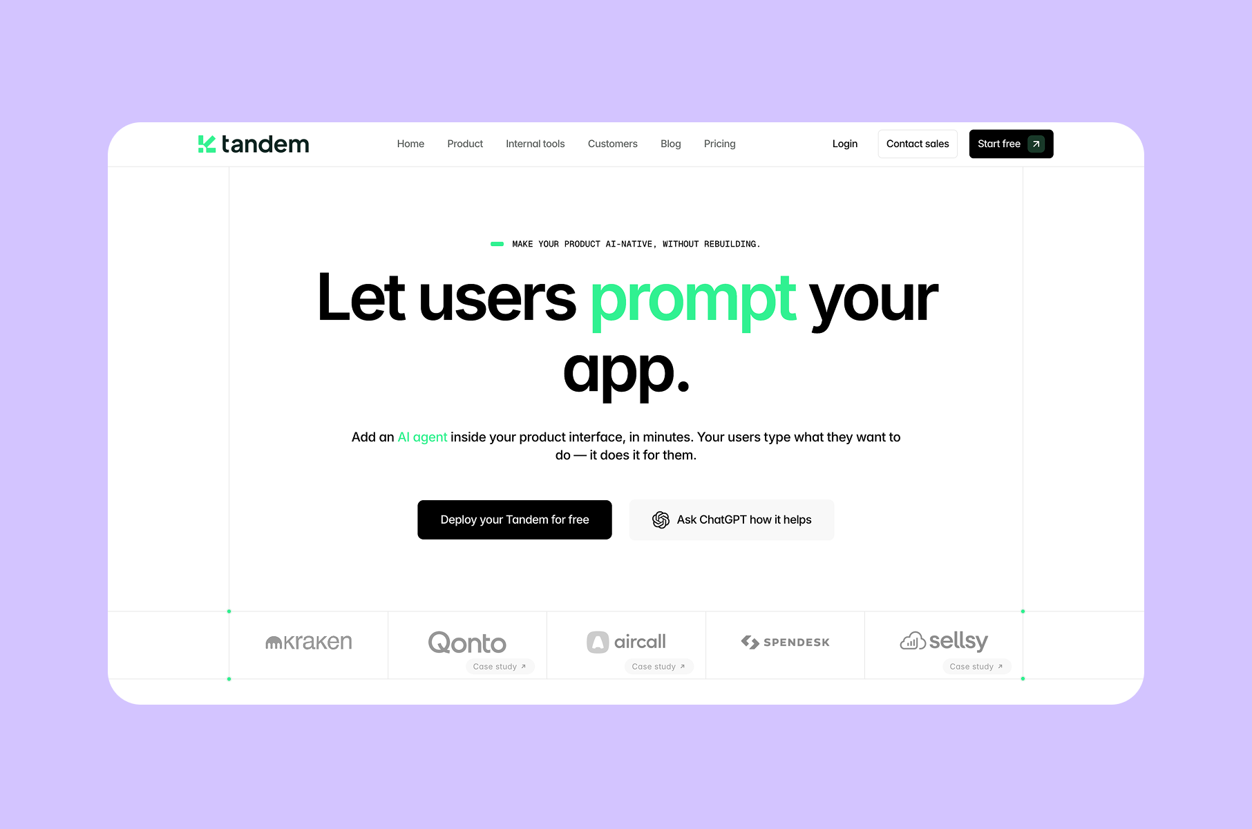 Best SaaS websites 2026: Tandem