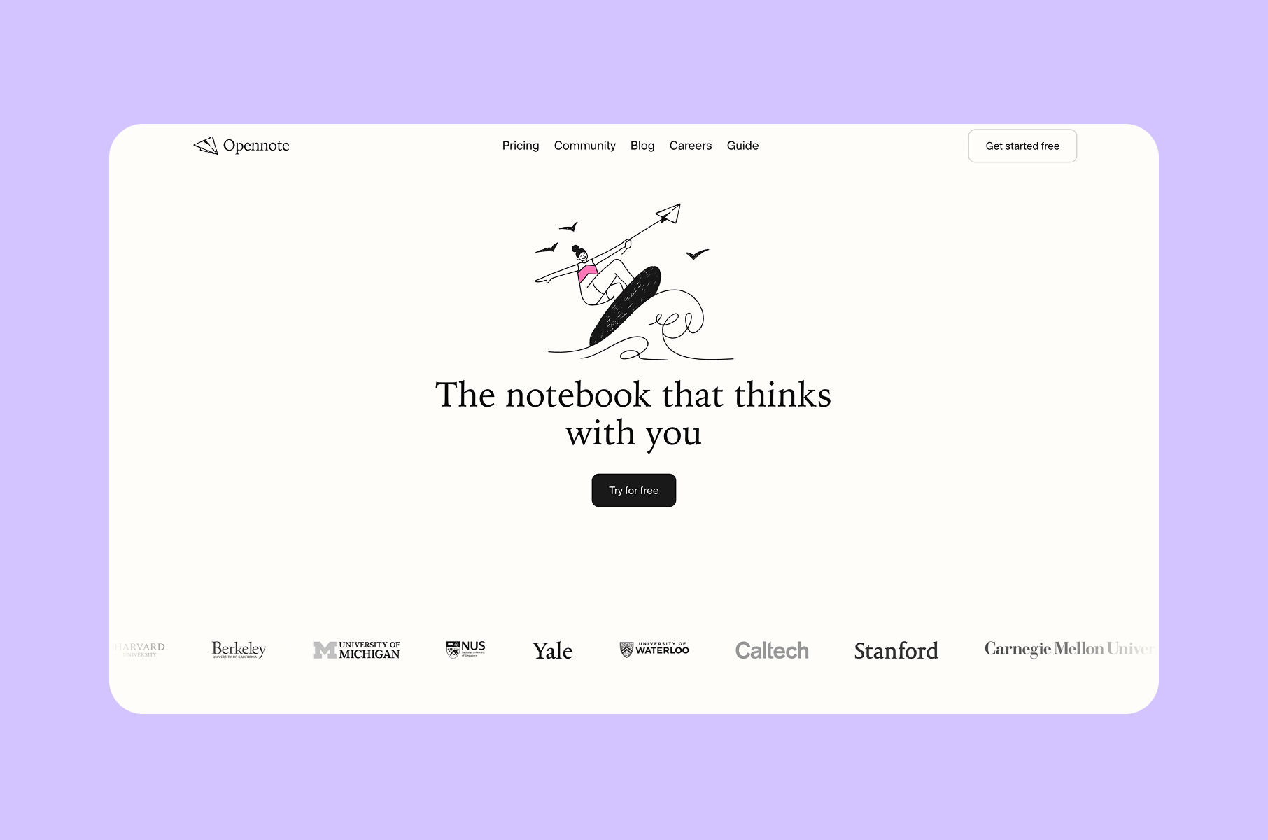 Best SaaS websites 2026: Opennote