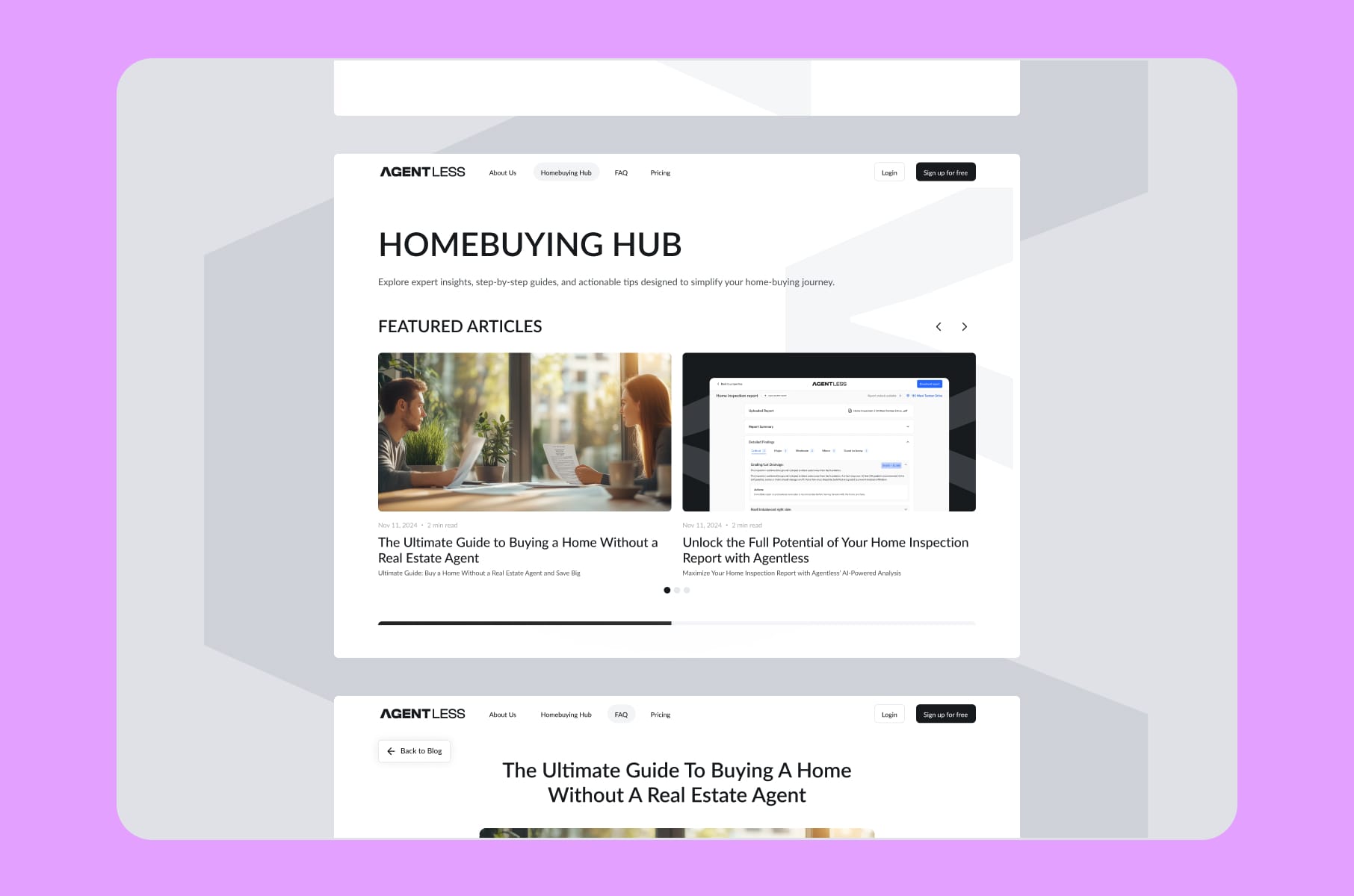 Agentless website design