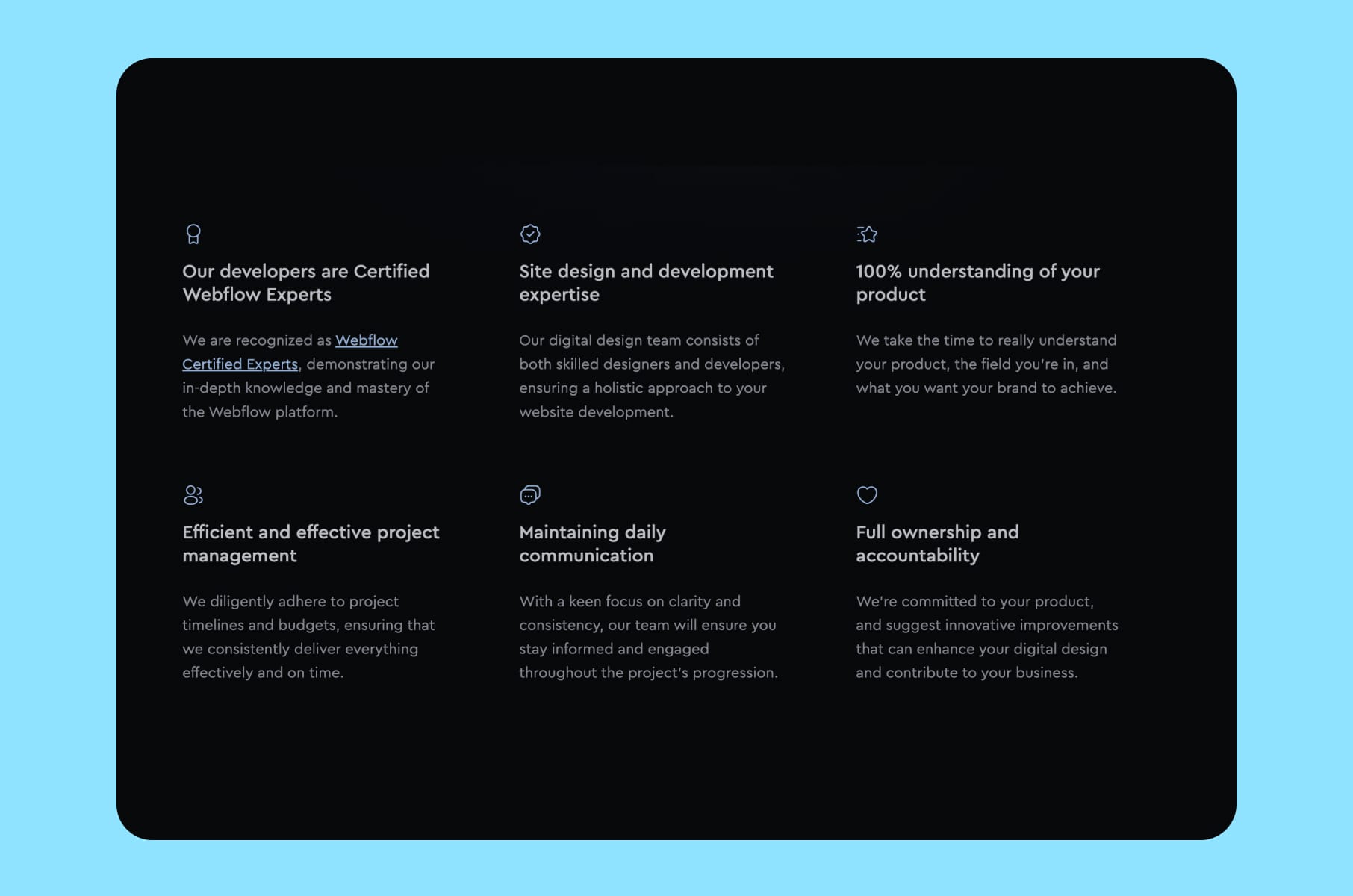 Webflow development advantages at Merge