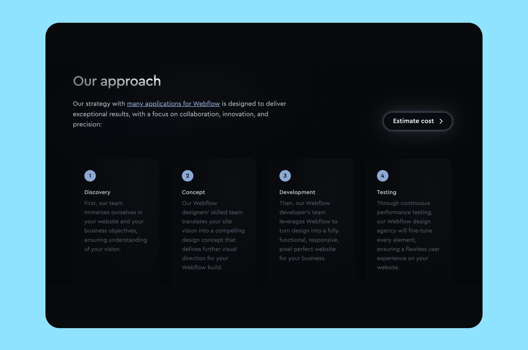 Merge approach to Webflow development