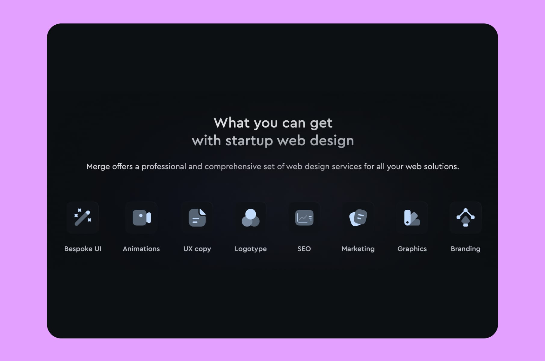 What you can get with startup web design
