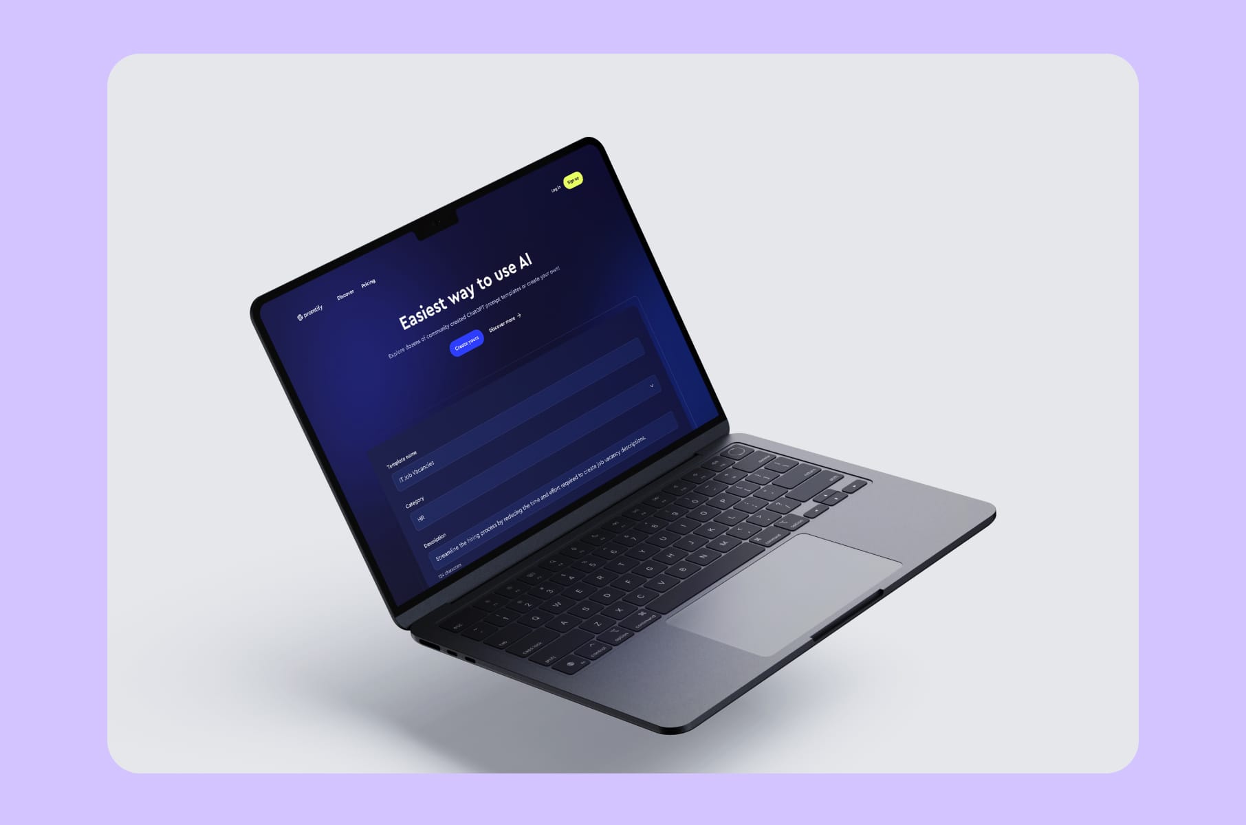 Promtify MVP design and development