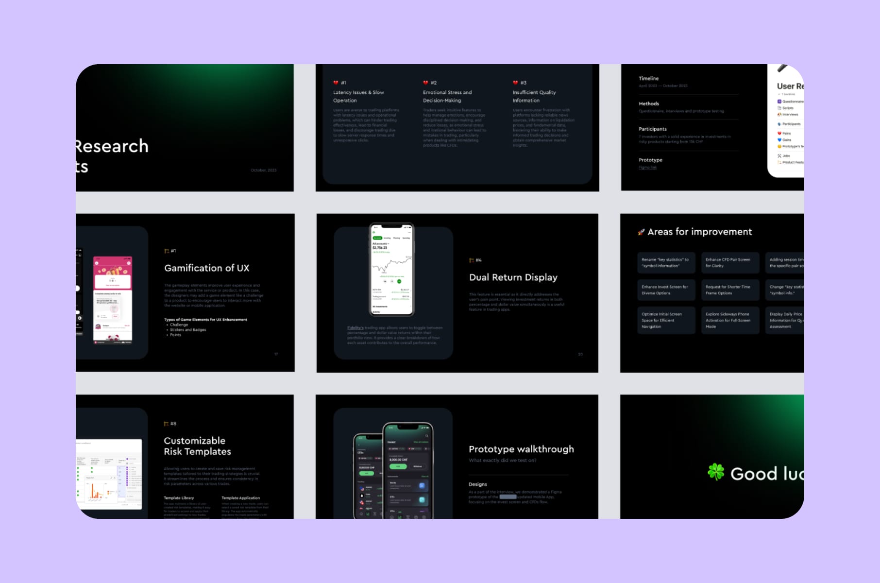 User research results