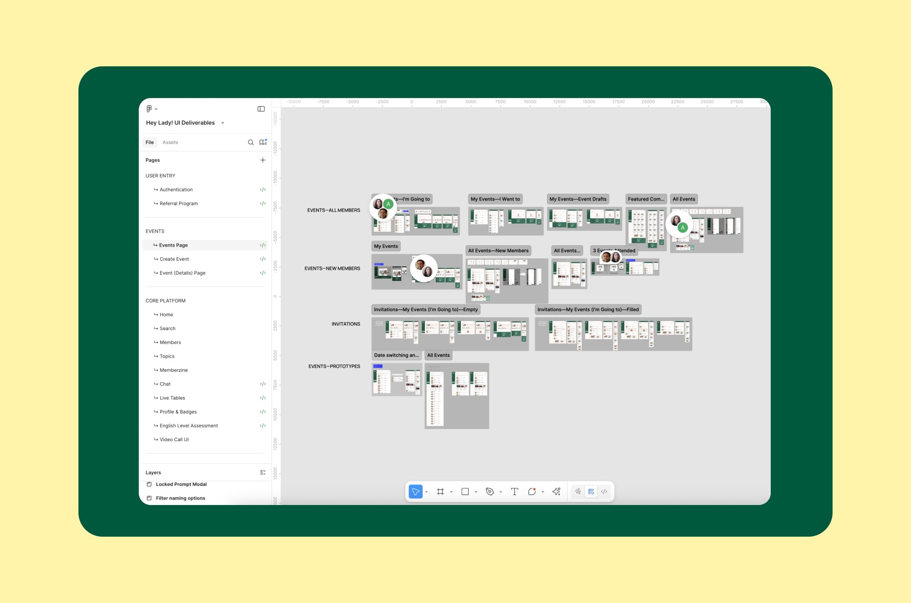 HeyLady UX design