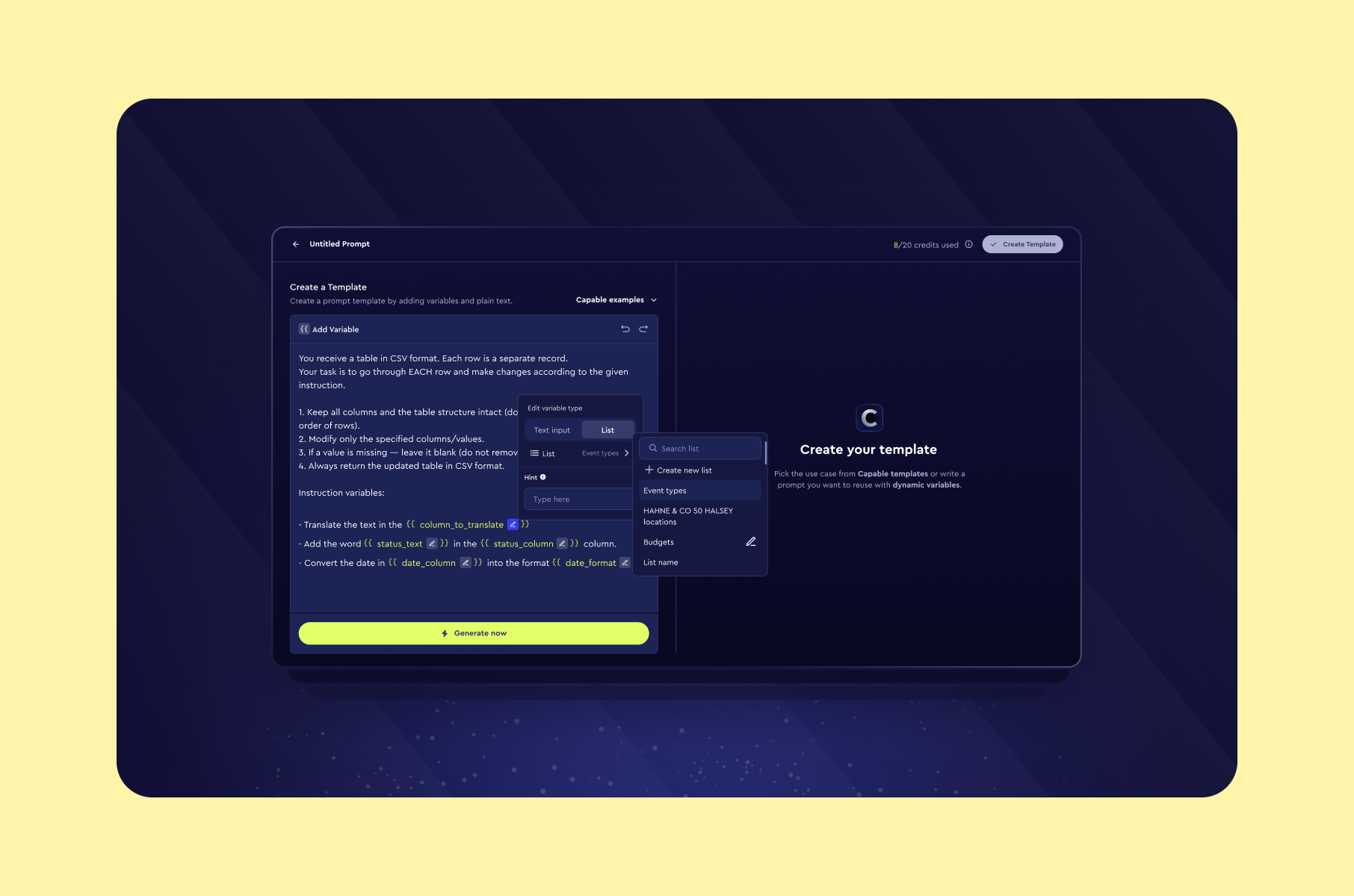 Capable UI/UX design