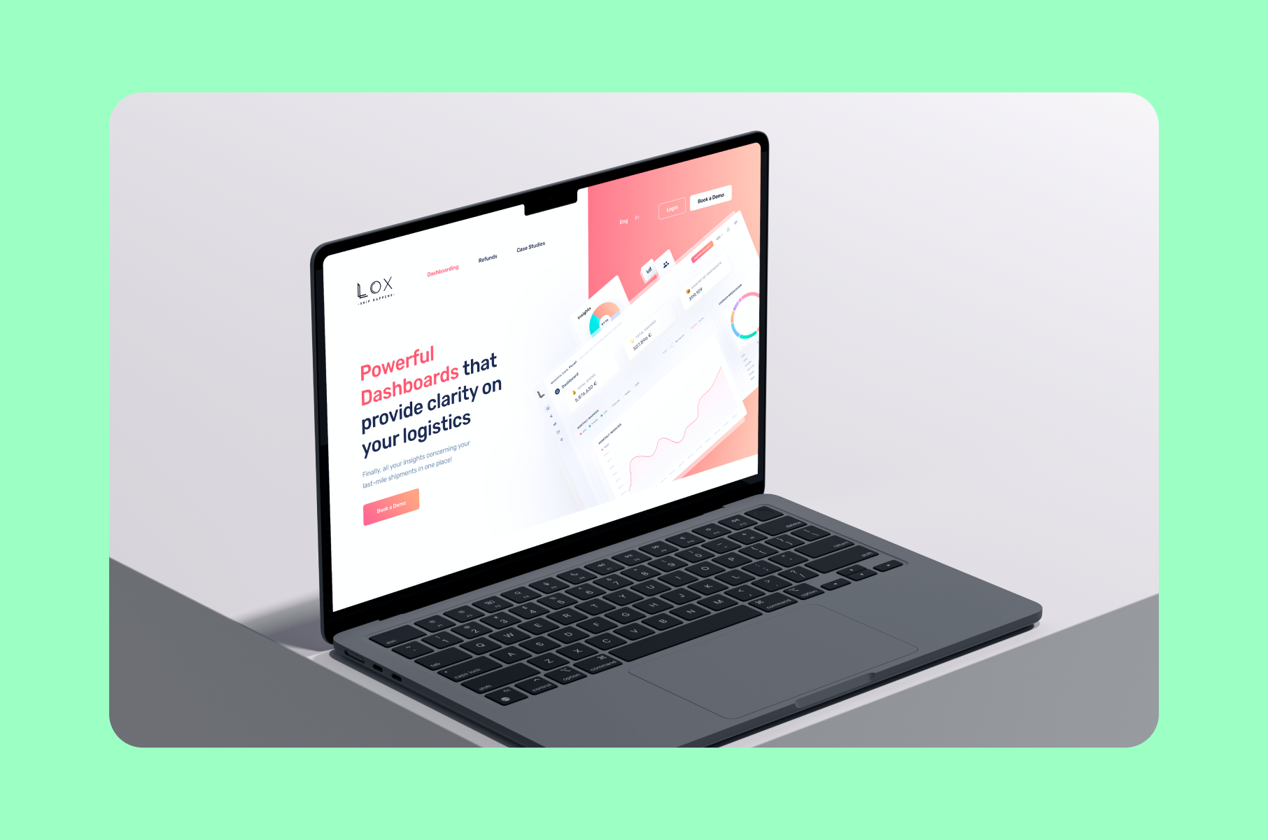 Lox SaaS web design