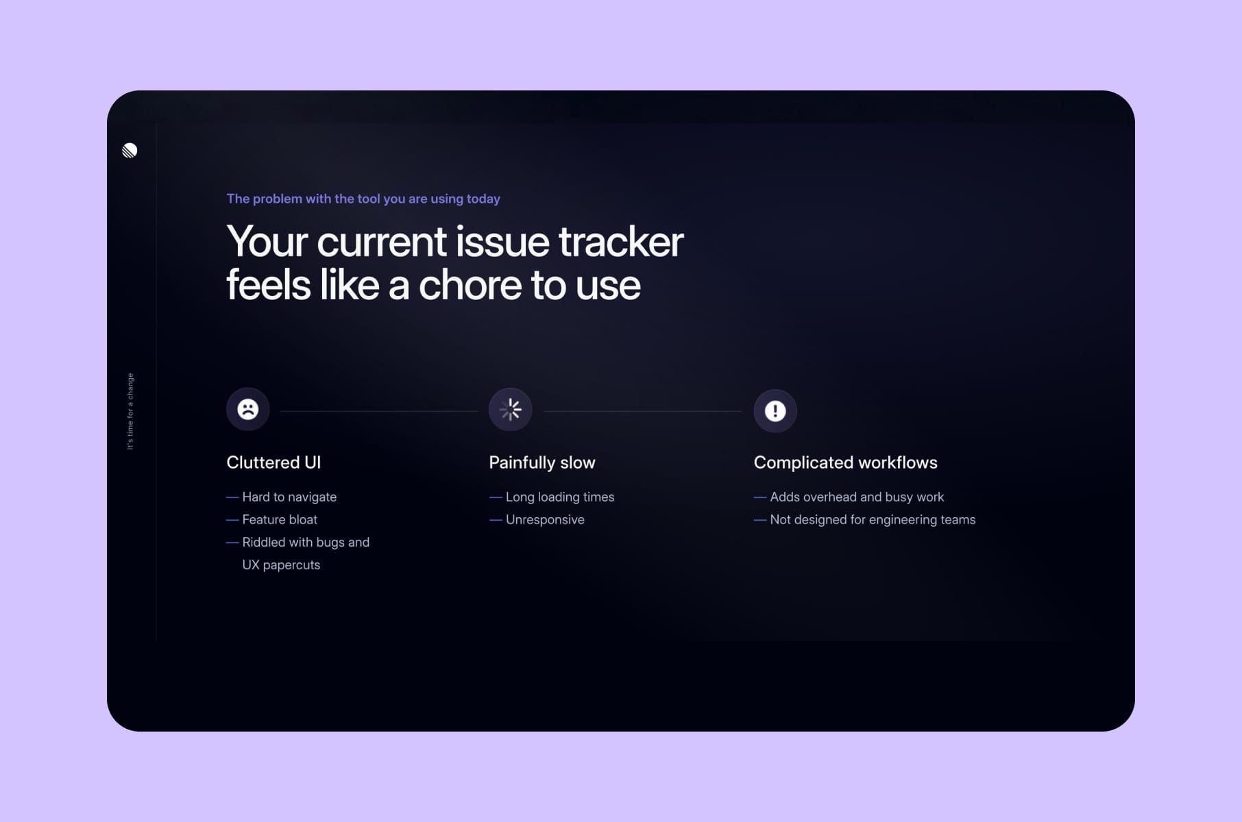 Linear pitch deck